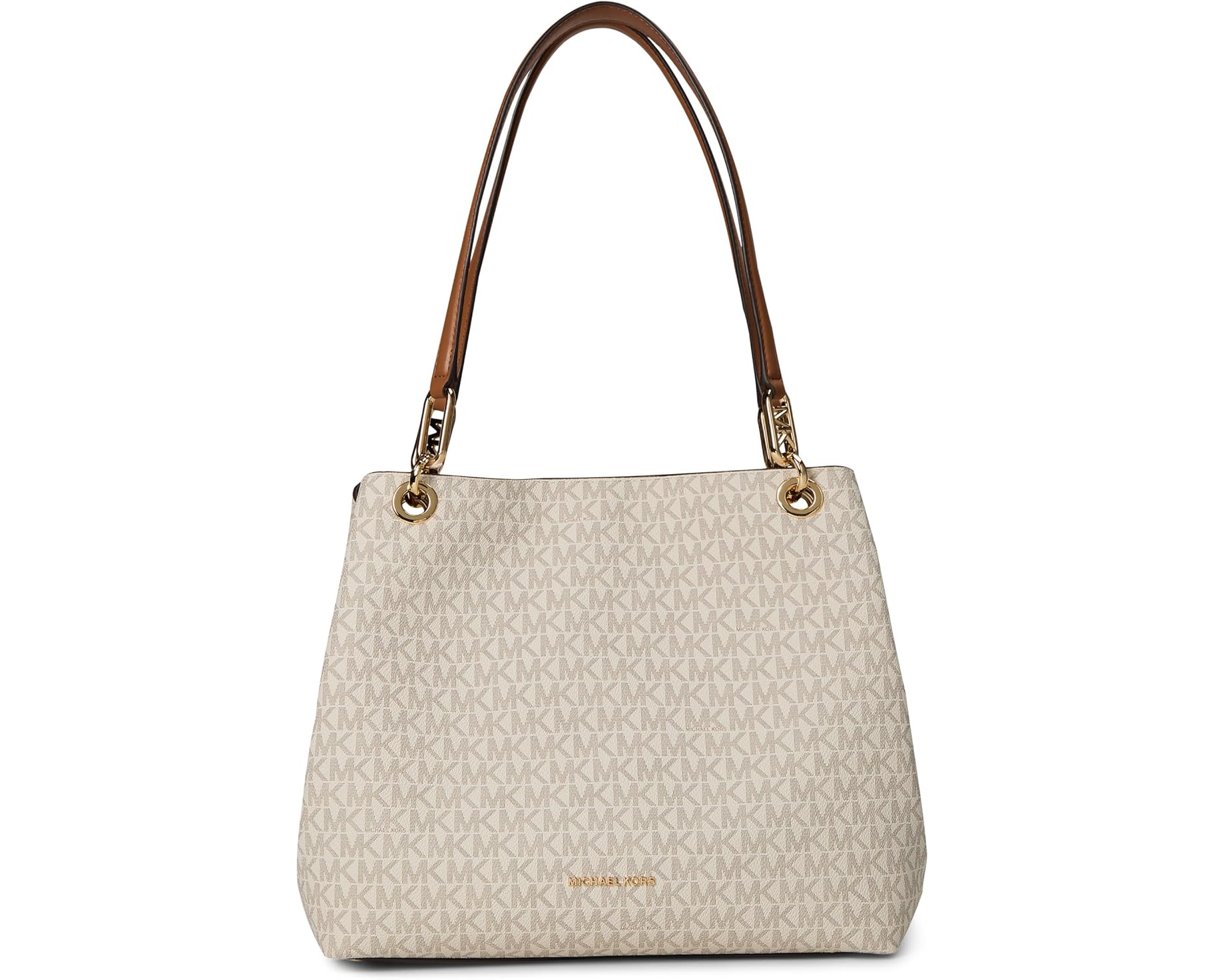 (取寄) マイケルコース ケンジントン ラージ ショルダー トート MICHAEL Michael Kors Kensington Large Shoulder Tote Vanilla/Acrn｜スウィートラグ