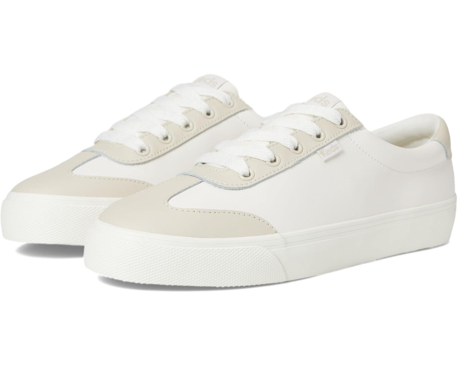 (取寄) ケッズ レディース ジャンプ キック T-トゥ Keds women Jump Kick T-Toe Snow White / Oatmeal Leather|スウィートラグ
