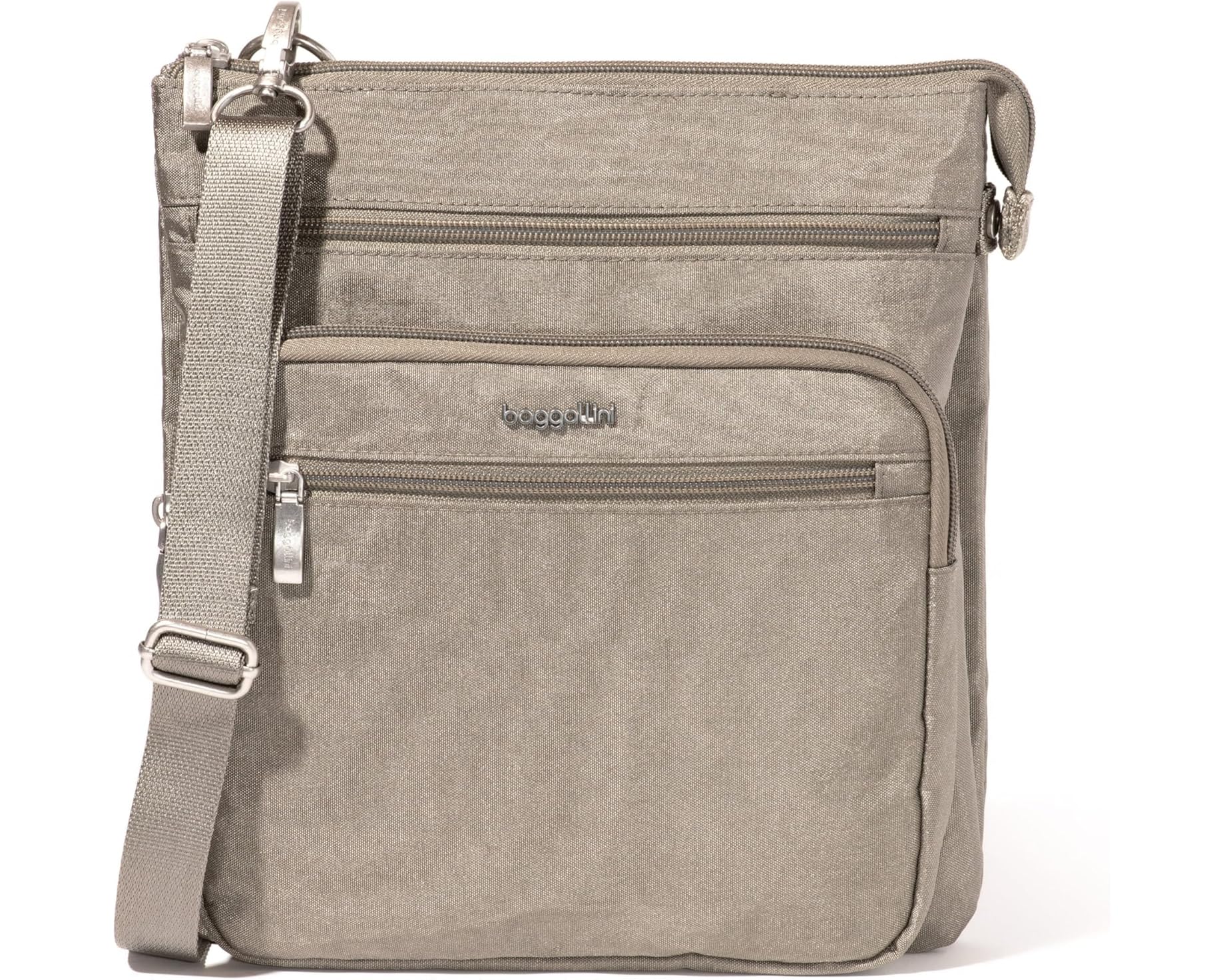 (取寄) バッガリーニ アウト アンド アバウト クロスボディ Baggallini Out and About Crossbody Sterling Shimmer｜スウィートラグ