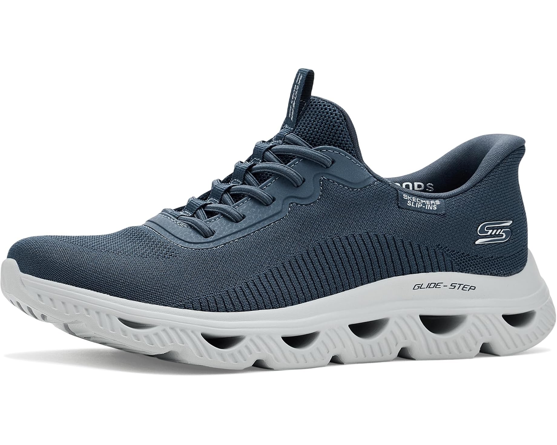 (取寄) ボブス スケッチャーズ レディース ハンズ フリー スリップ-インス ボブス アーク ウェーブ BOBS from SKECHERS women Hands Free Slip-Ins Bobs Arc Waves Dark Navy｜スウィートラグ