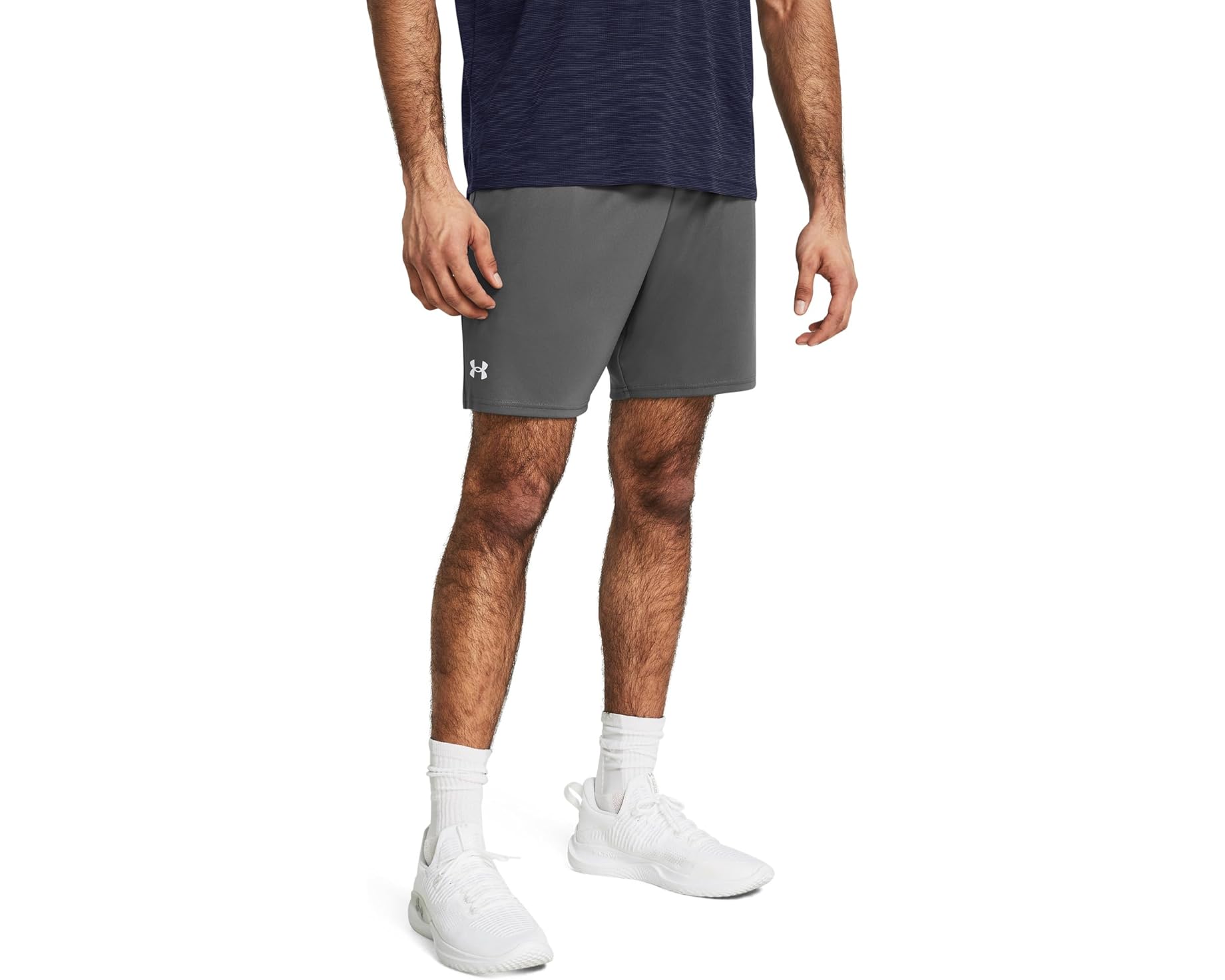 (取寄) アンダーアーマー メンズ テック ショーツ Under Armour men 7" Tech Shorts Castlerock/White｜スウィートラグ