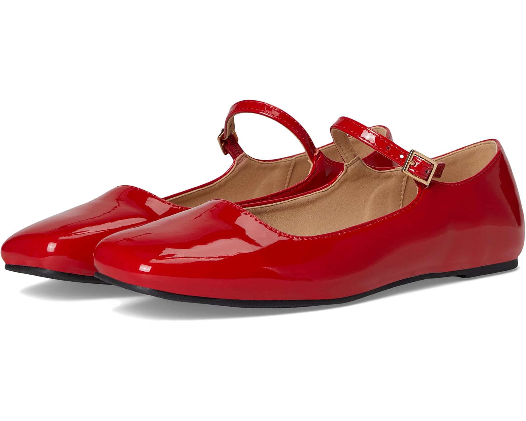 (取寄) ジュルネ コレクション レディース キャリー フラッツ Journee Collection women Carrie Flat Patent/Red|スウィートラグ