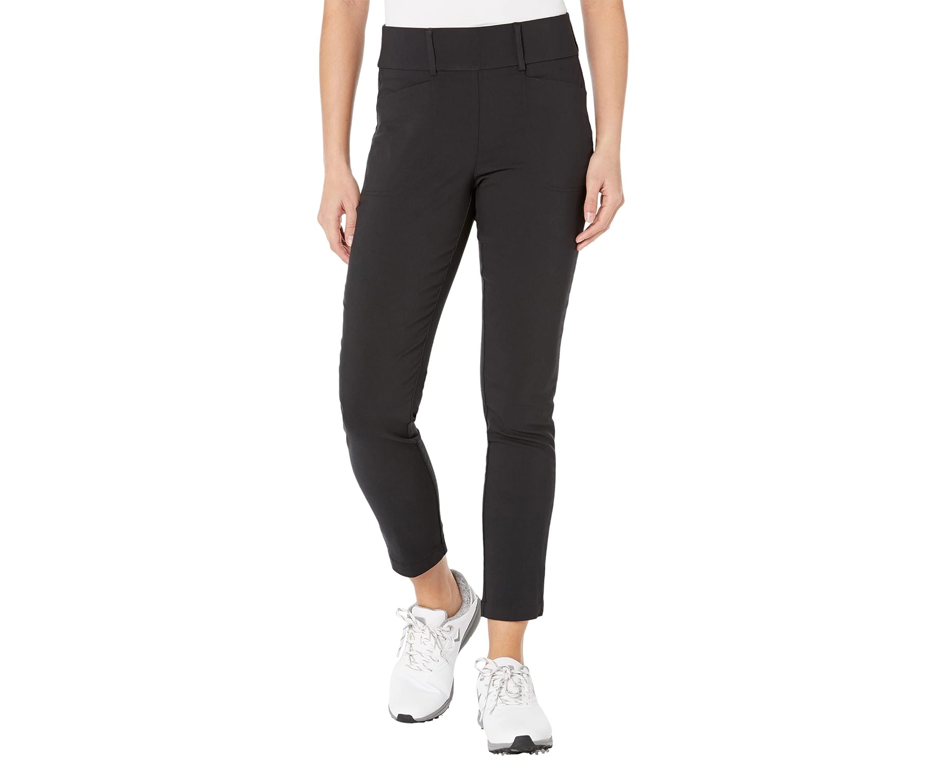 (取寄) キャロウェイ レディース プル-オン テック ストレッチ パンツ Callaway women Pull-On Tech Stretch Pants Caviar|スウィートラグ