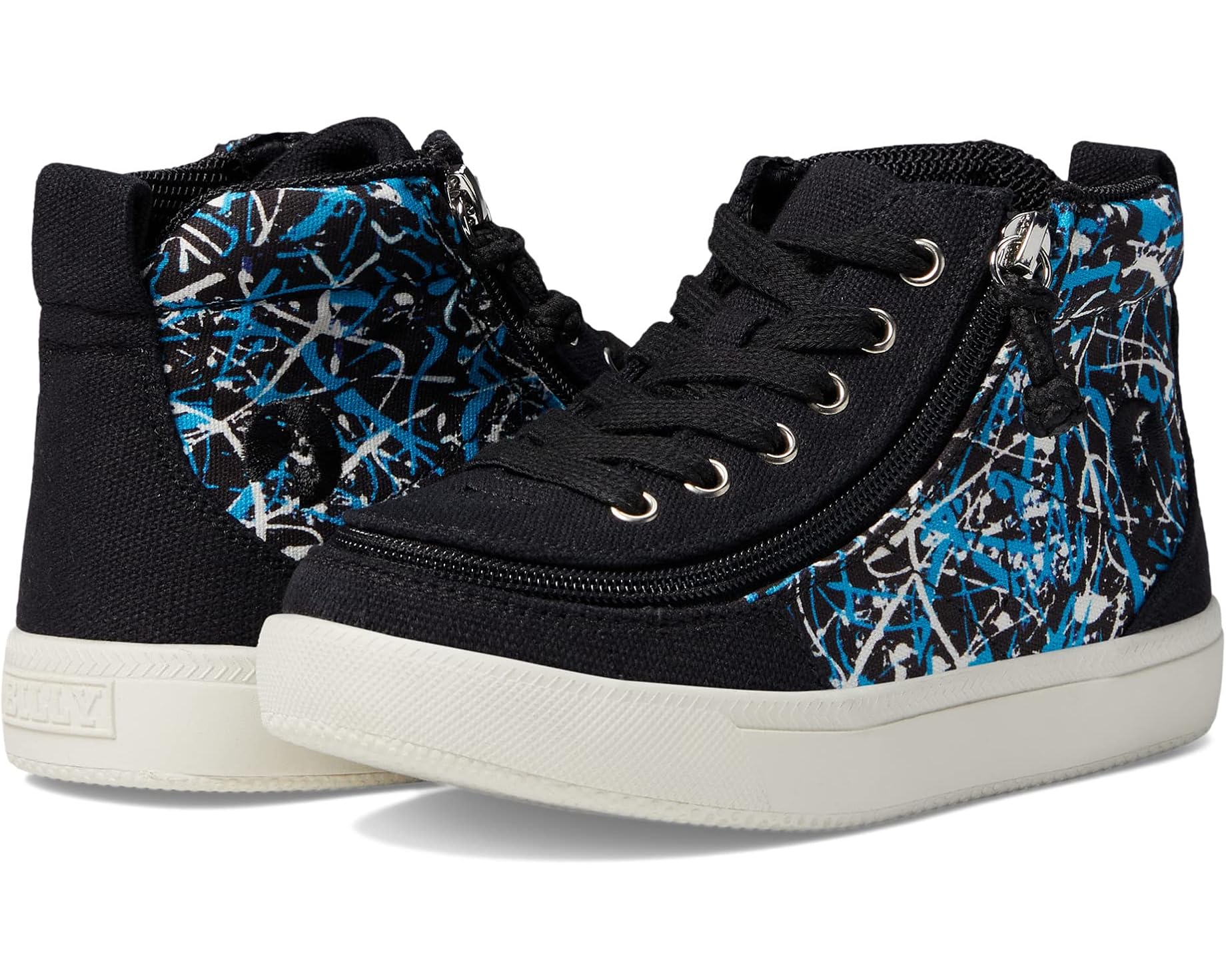 (取寄) ビリー フットウェア キッズ クラシック DR ハイ リ (トドラー) BILLY Footwear kids Classic DR High II (Toddler) Black Graffiti｜スウィートラグ