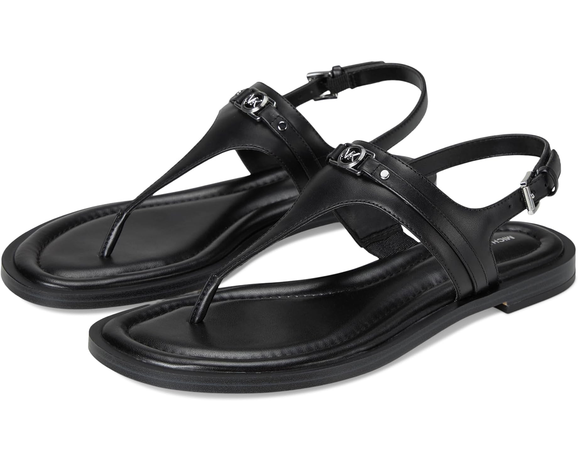 (取寄) マイケルコース レディース マンディ トング サンダル MICHAEL Michael Kors women Mandy Thong Sandals Black｜スウィートラグ