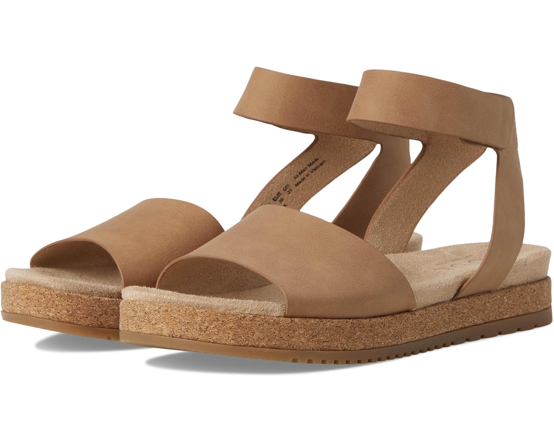 (取寄) ナチュラライザー レディース デアラ ストラップ サンダル Naturalizer women Deara Strappy Sandals Cookie Dough Faux Leather｜スウィートラグ