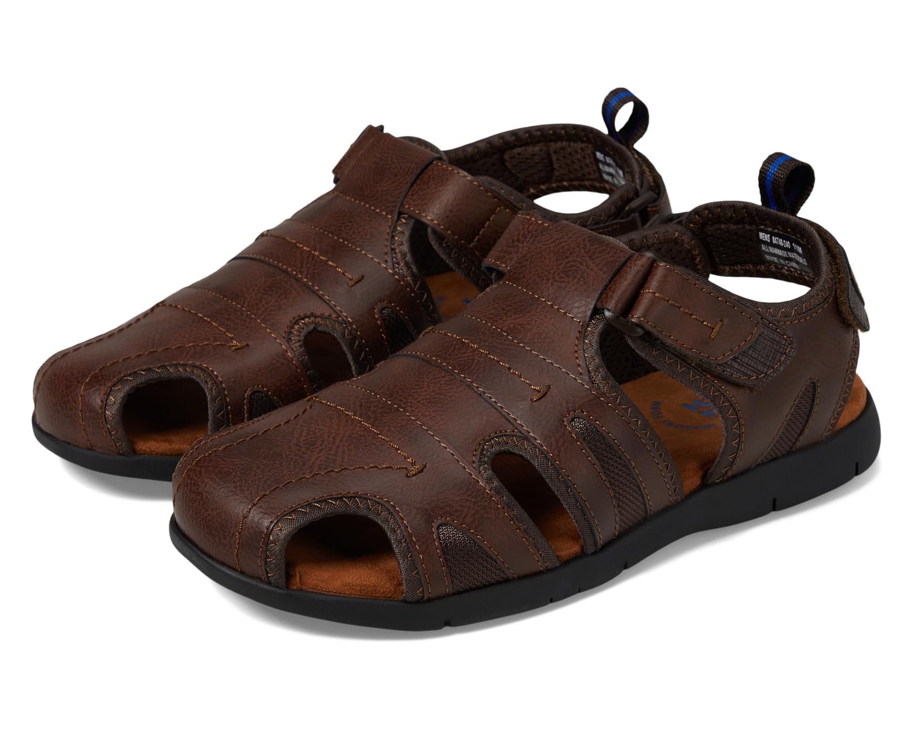 (取寄) ナン ブッシュ メンズ リオ グランデ フィッシャーマン クローズド トゥ サンダル Nunn Bush men Rio Grande Fisherman Closed Toe Sandal Brown 1｜スウィートラグ