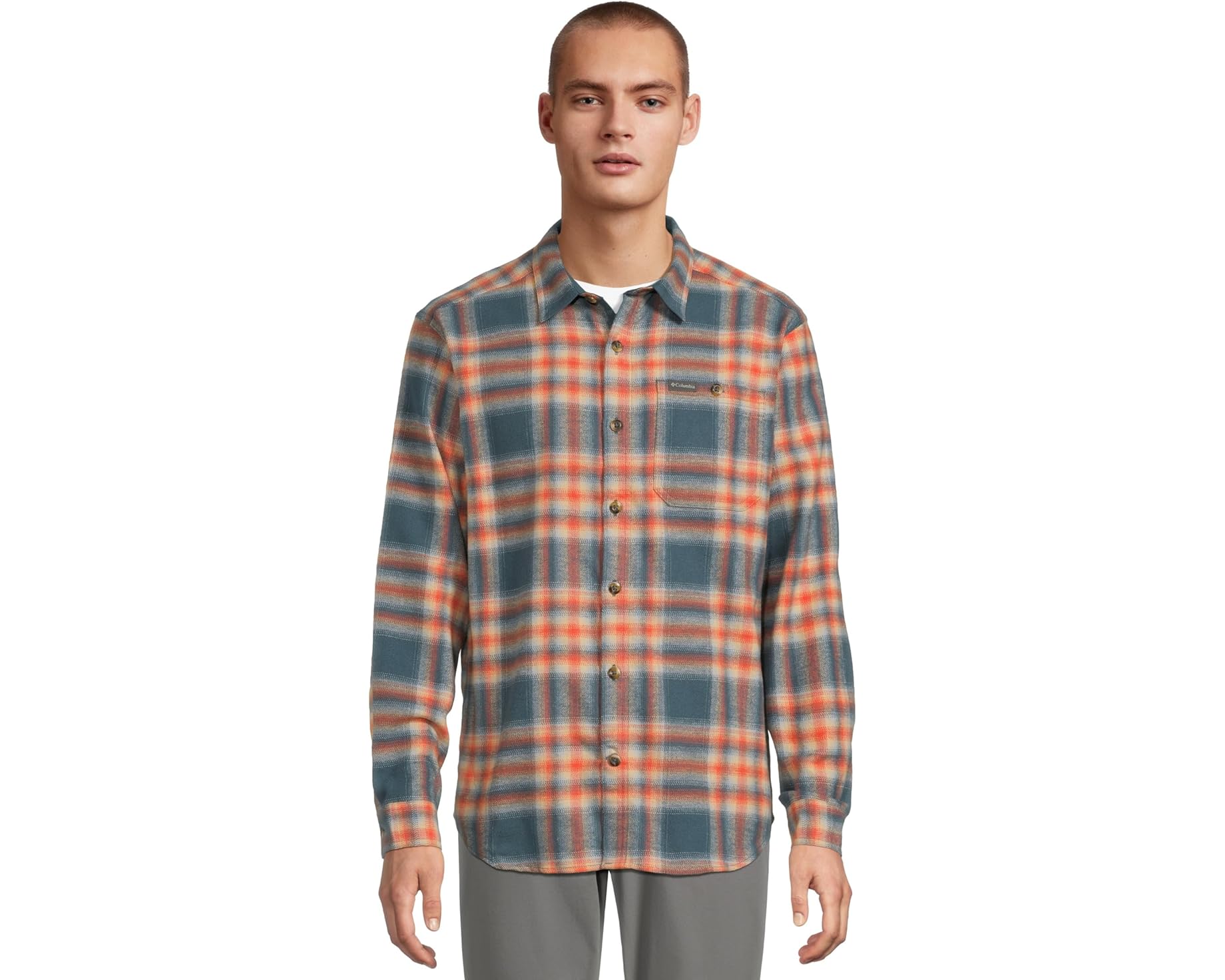 (取寄) コロンビア メンズ ヘビーウェイト フランネル リ Columbia men Pitchstone Heavyweight Flannel II Everblue Twilight Ombre｜スウィートラグ 14,812円