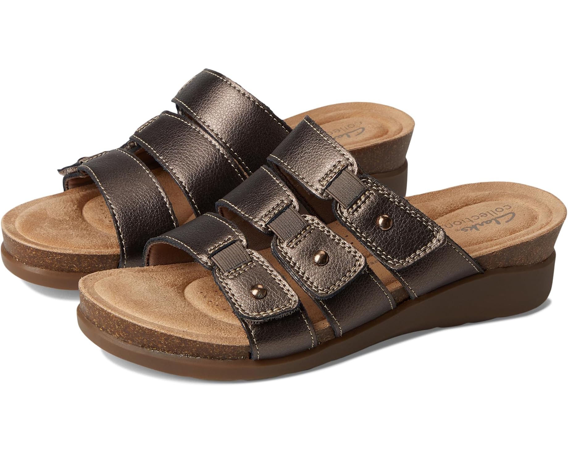 (取寄) クラークス レディース カレンヌ リリー Clarks women Calenne Lily Bronze Metallic Leather｜スウィートラグ