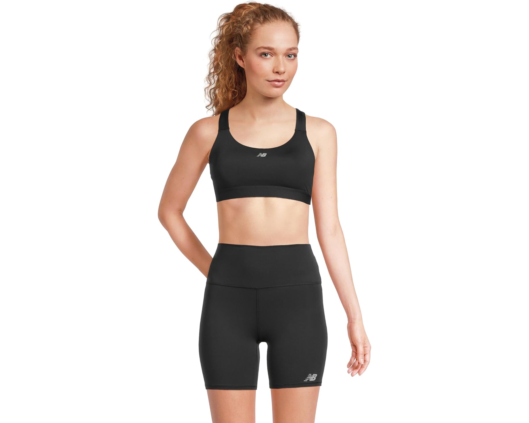 (取寄) ニューバランス レディース エッセンシャル トレイン ブラ New Balance women Essential Train Bra Black｜スウィートラグ