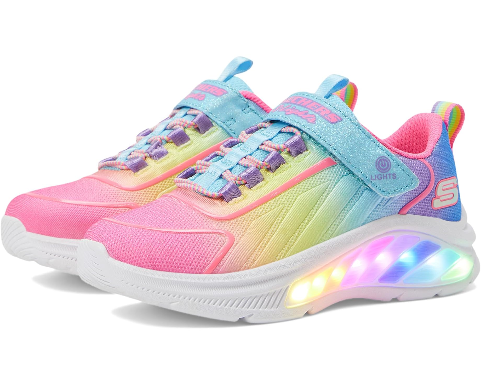 (取寄) スケッチャーズ キッズ キッズ レインボー クルーザーズ 303721L (リトル キッド/ビッグ キッド) SKECHERS KIDS kids Rainbow Cruisers 303721L (Little Kid/Big Kid) Turquoise/Multi｜スウィートラグ