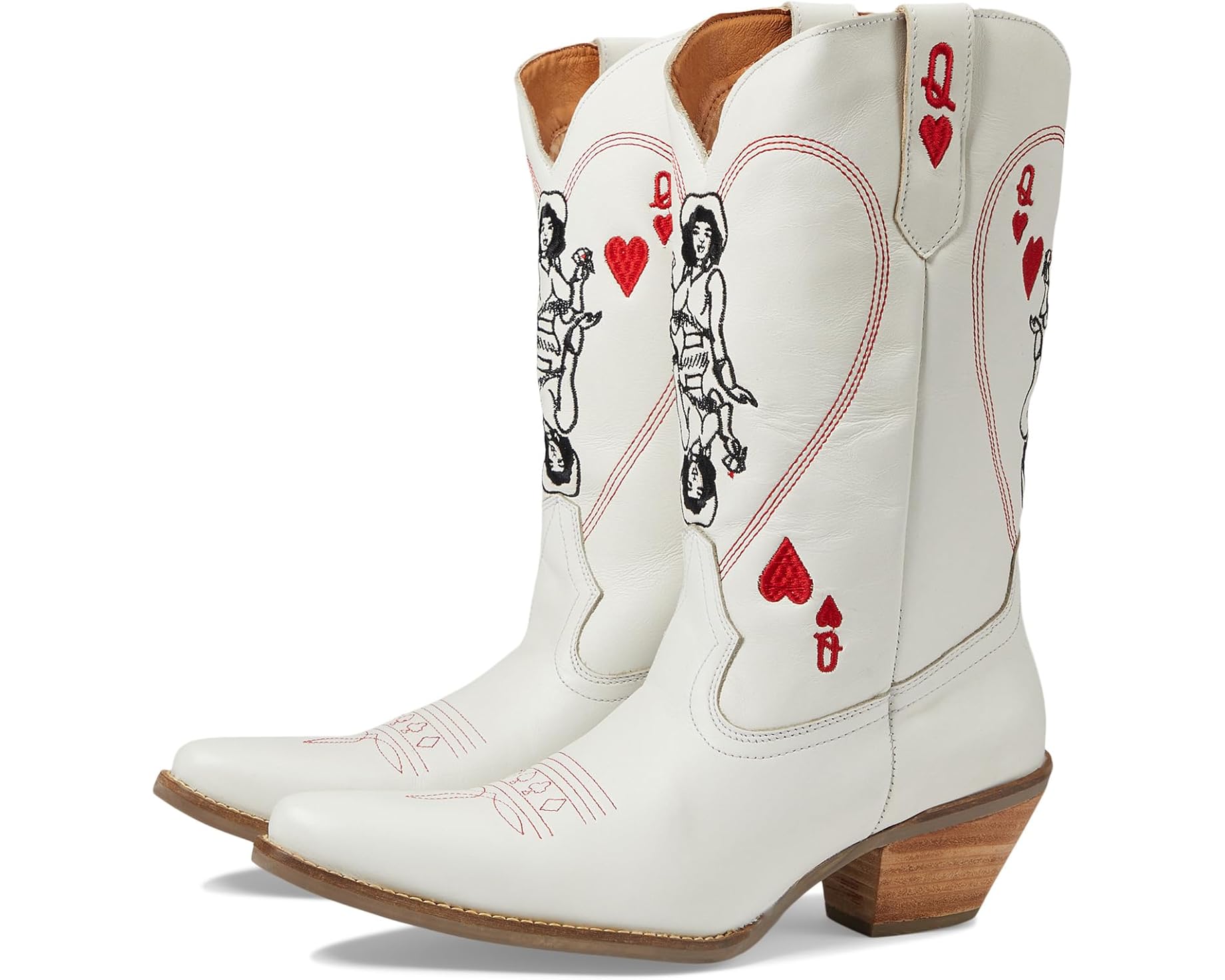 (取寄) ディンゴ レディース グイーン ア ハーツ Dingo women Queen A Hearts White｜スウィートラグ