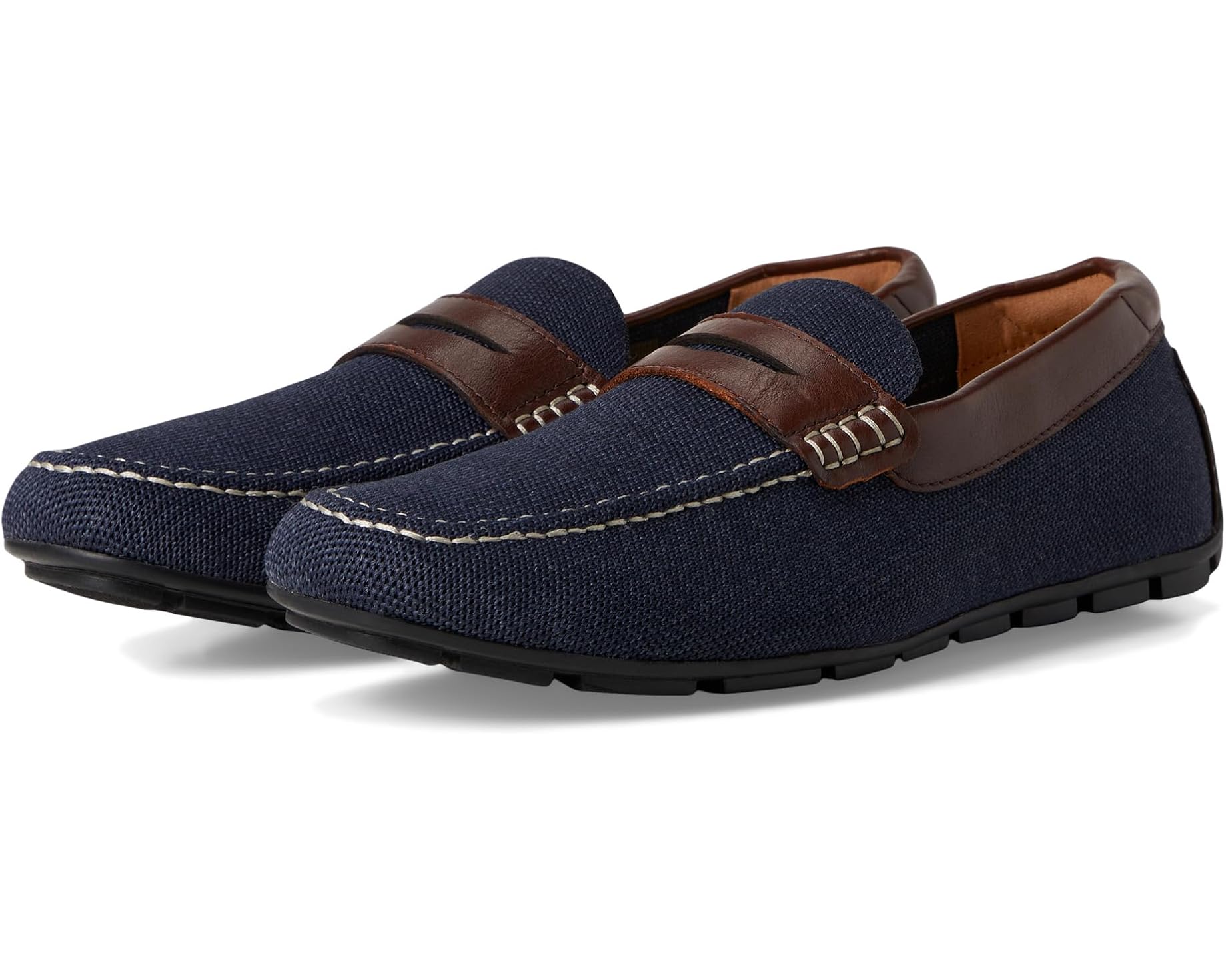 (取寄) フローシャイム メンズ モーター ニット モック トゥ ペニー ドライバ Florsheim men Motor Knit Moc Toe Penny Driver Navy Multi｜スウィートラグ