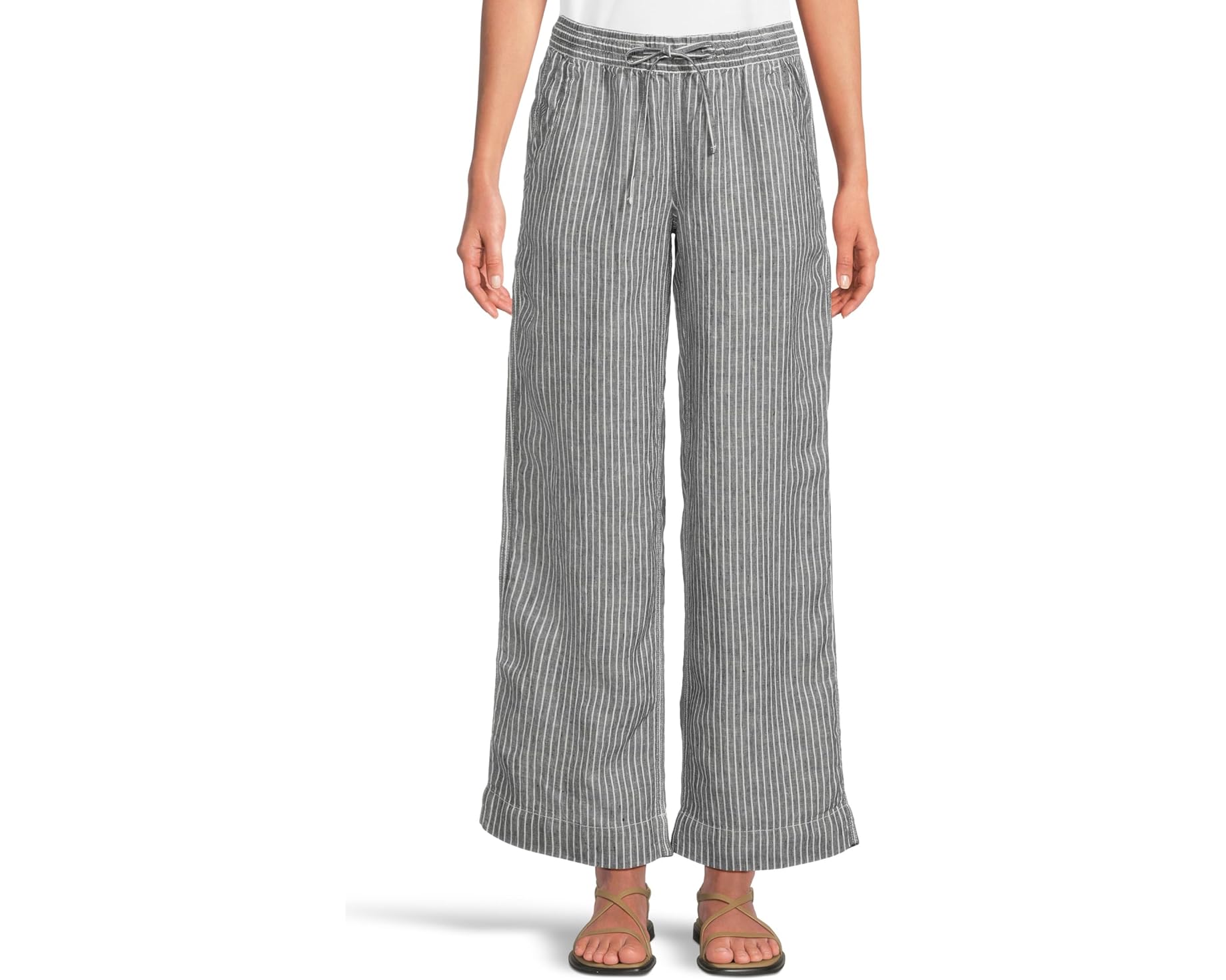 (取寄) エルエルビーン レディース プレミアム リネン ブリージー プル-オン パンツ L.L.Bean women Premium Linen Breezy Pull-On Pants Classic Navy|スウィートラグ