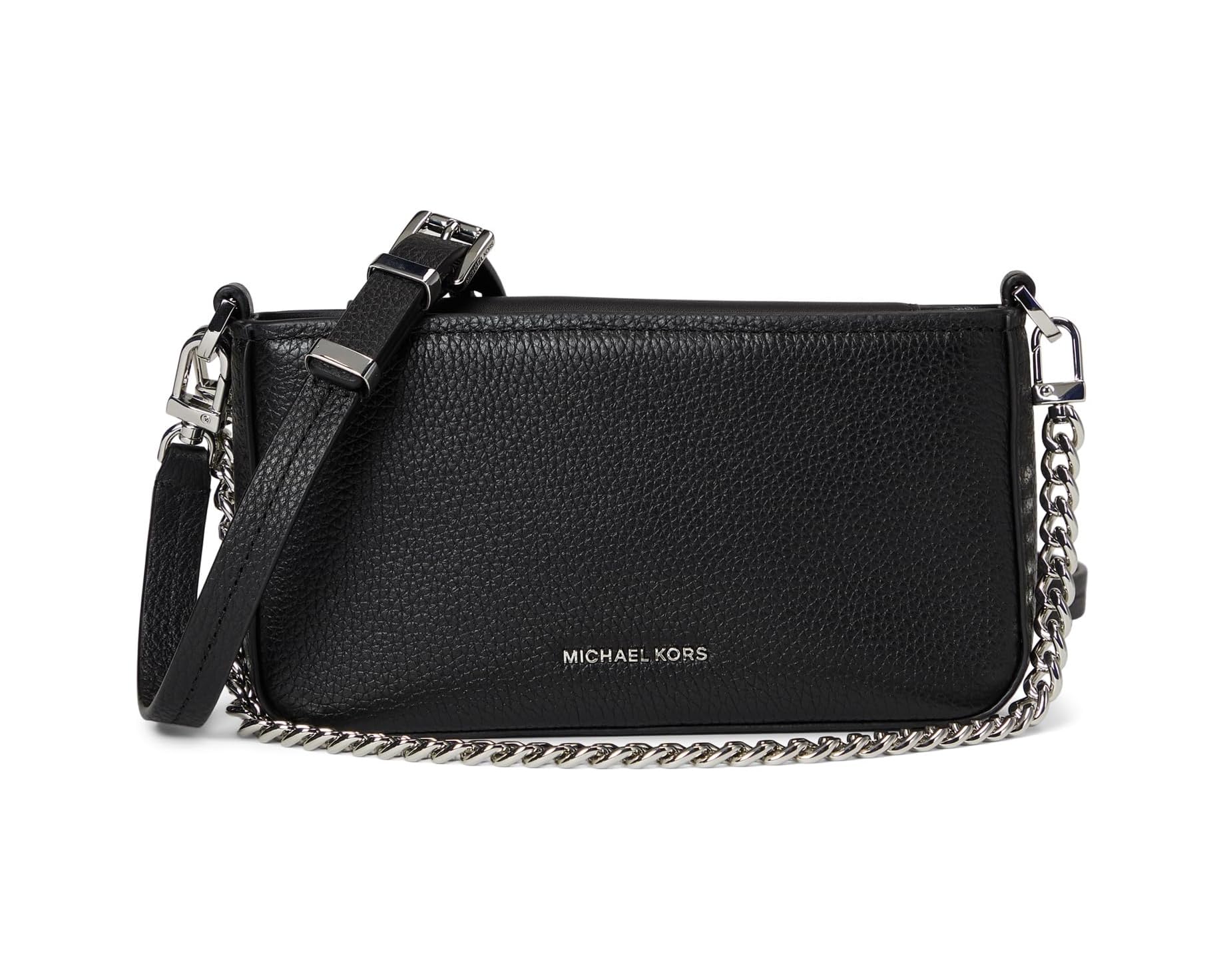 (取寄) マイケルコース ブライアント スモール コンバーチブル クロスボディ ポーチ MICHAEL Michael Kors Bryant Small Convertible Crossbody Pouchette Black｜スウィートラグ