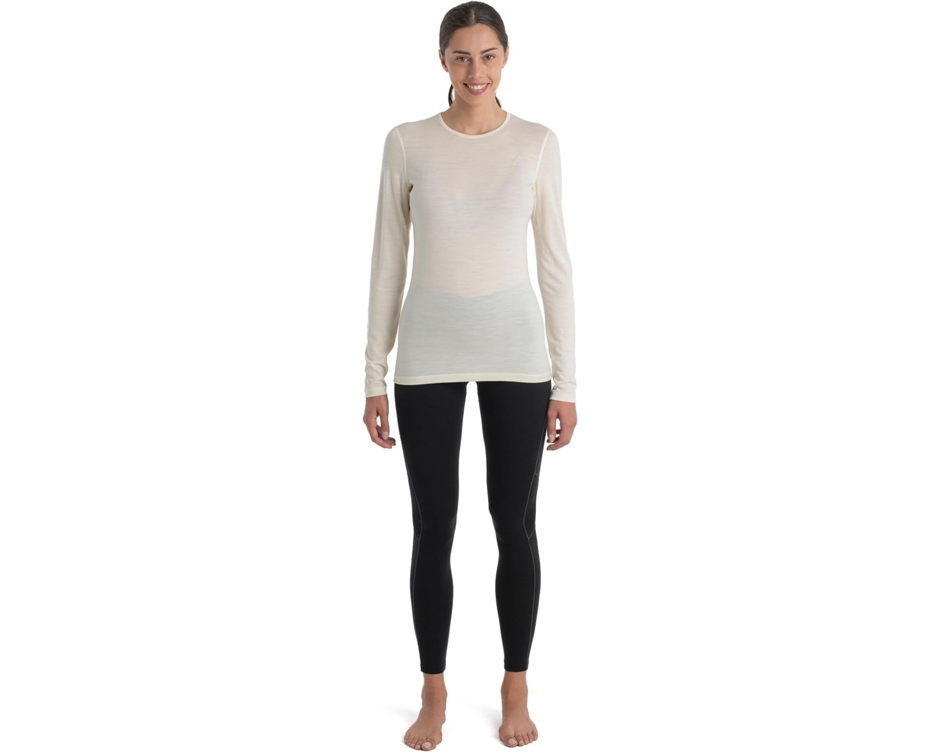 (取寄) アイスブレイカー レディース 200 オアシス メリノ ベースレイヤー&mdash; ロング スリーブ クルー Icebreaker women 200 Oasis Merino Baselayer Long Sleeve Crewe Undyed｜スウィートラグ 29,075円