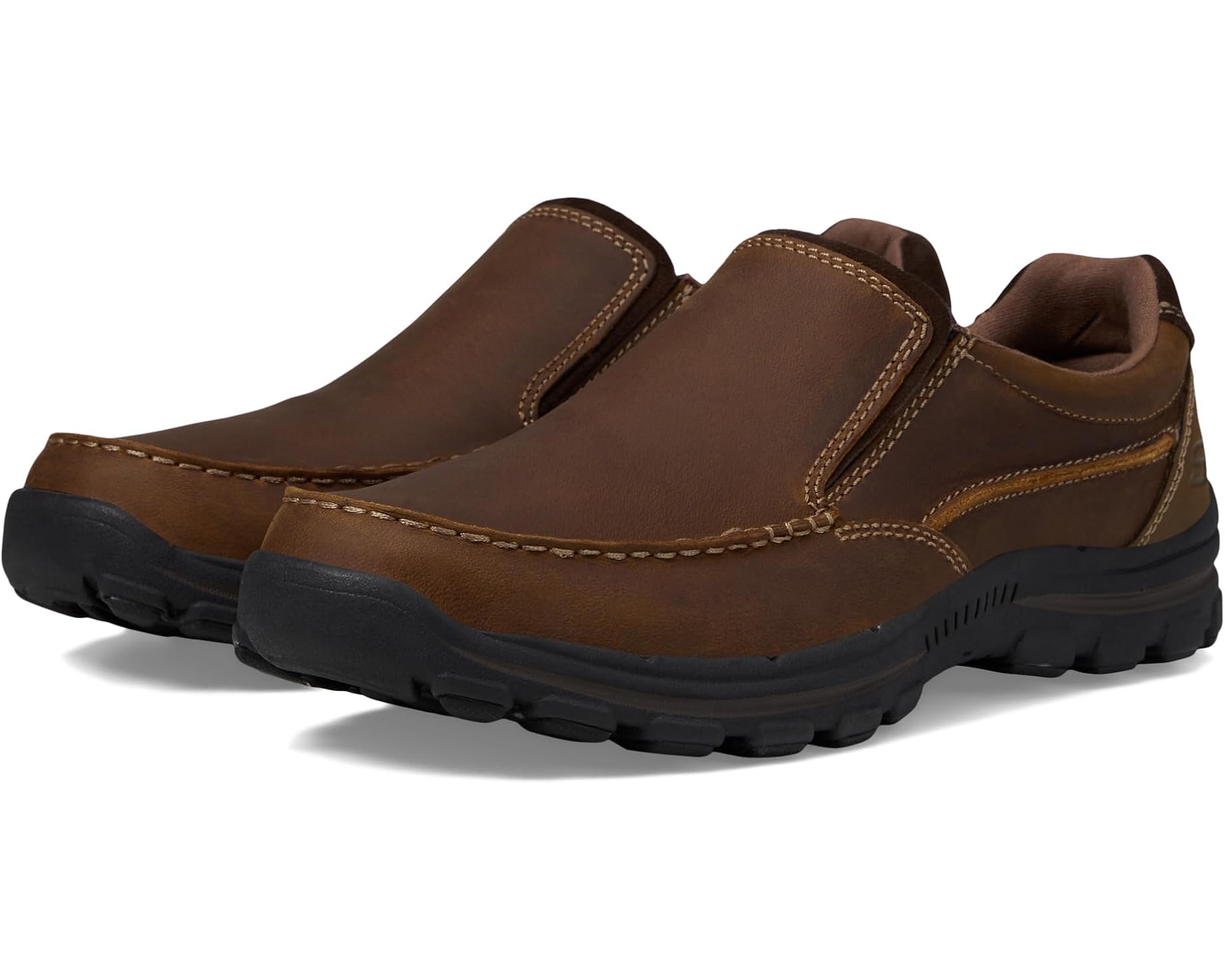 (取寄) スケッチャーズ メンズ リラックスド-フィット フィット ブレイバー - レイランド SKECHERS men Relaxed Fit Braver - Rayland Dark Brown｜スウィートラグ