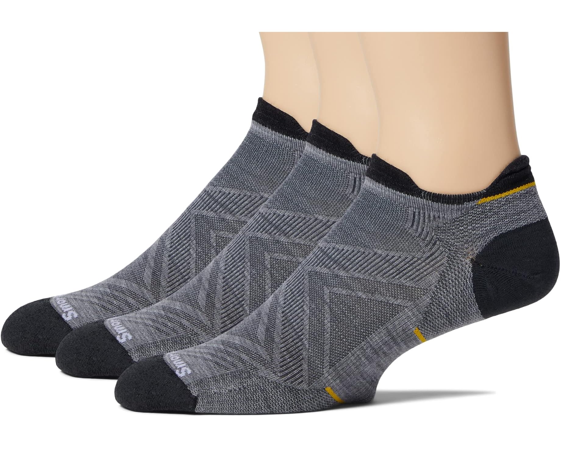 (取寄) スマートウール メンズ ラン ゼロ クッション ロウ アンクル ソックス 3-パック Smartwool men Run Zero Cushion Low Ankle Socks 3-Pack Light Gray|スウィートラグ