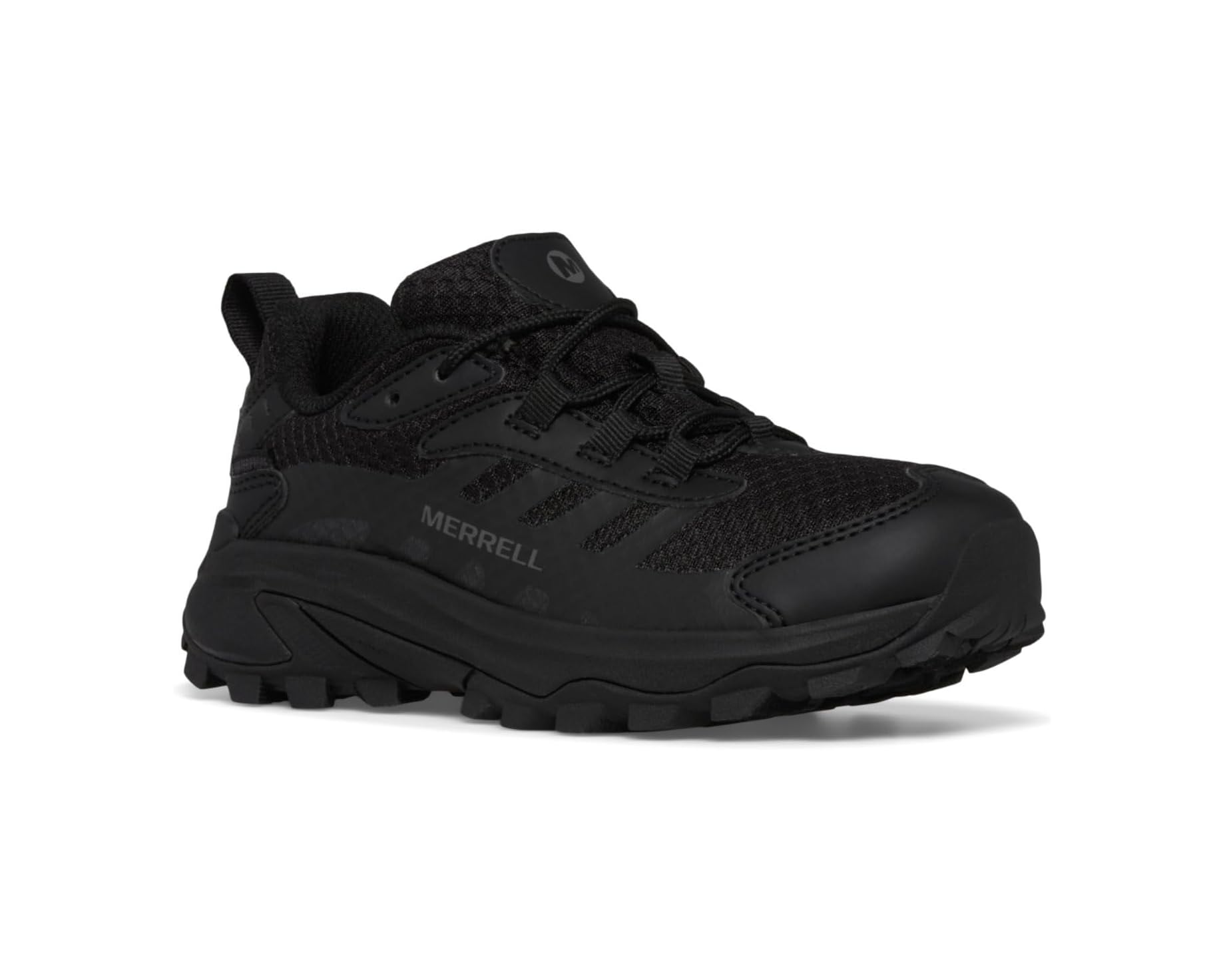 (取寄) メレル キッズ モアブ スピード 2 ロウ ウォータープルーフ (リトル キッド/ビッグ キッド) Merrell kids Moab Speed 2 Low Waterproof (Little Kid/Big Kid) Triple Black｜スウィートラグ