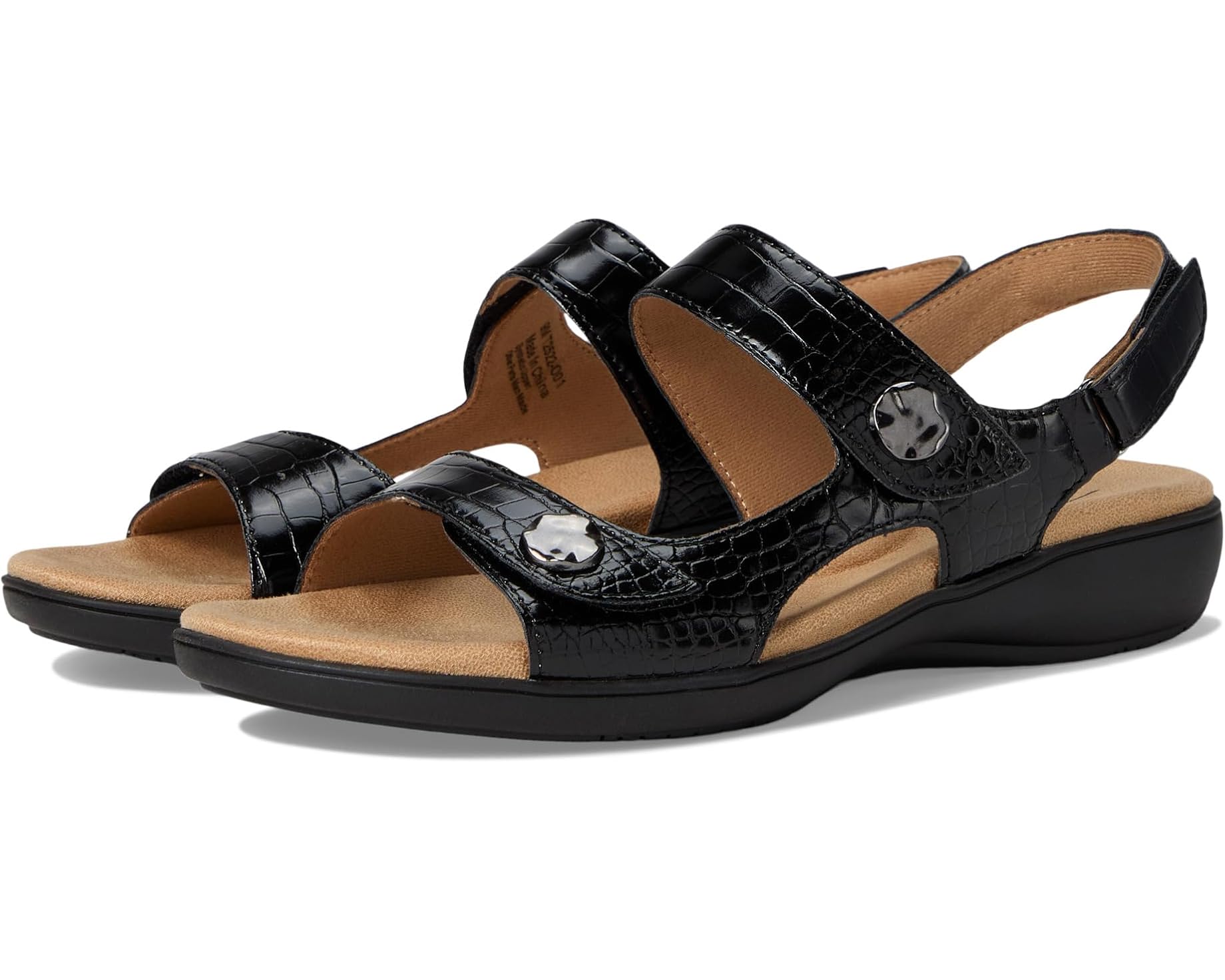 (取寄) トロッターズ レディース ロミ クロコ Trotters women Romi Croco Black｜スウィートラグ