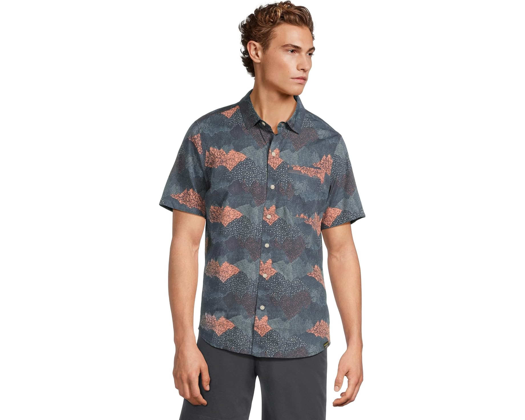 (取寄) エルエルビーン メンズ シャツ L.L.Bean men All-Adventure Shirt Rangeley Blue Landscape|スウィートラグ