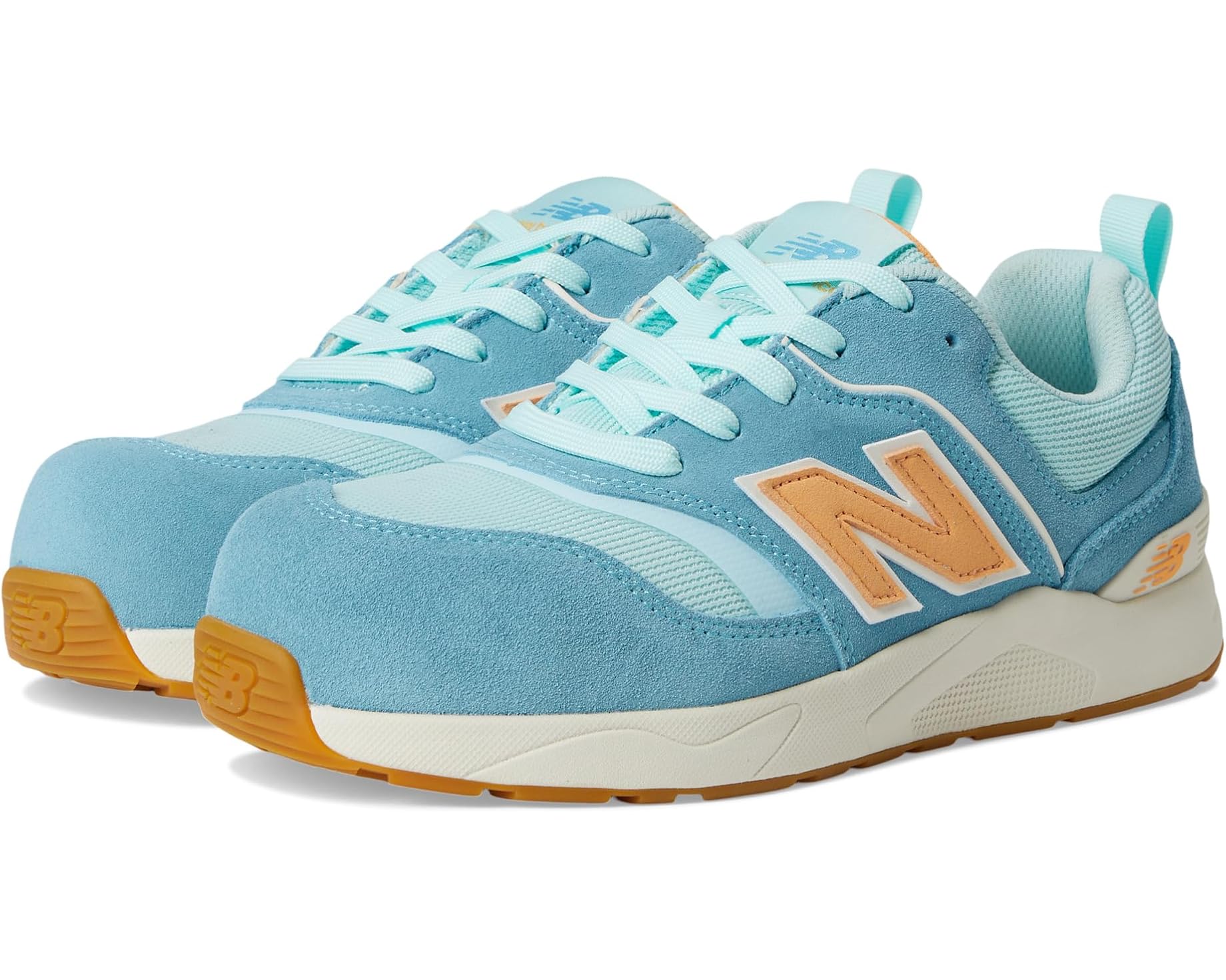 (取寄) レディース エリート ライト New Balance Work &amp; Safety women Elite Lite Milky Blue/Orange｜スウィートラグ