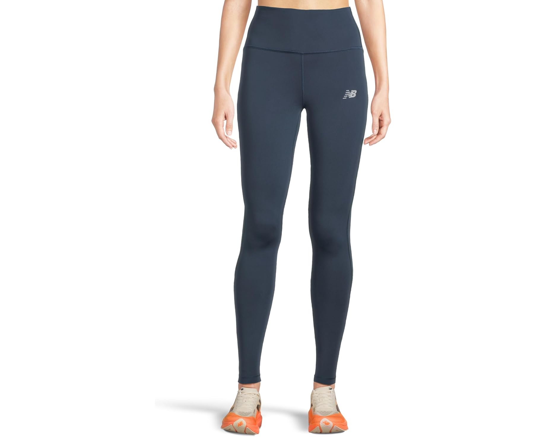 (取寄) ニューバランス レディース スリーク ハイライズ レギンス New Balance women Sleek High-Rise Legging 27" NB Navy|スウィートラグ