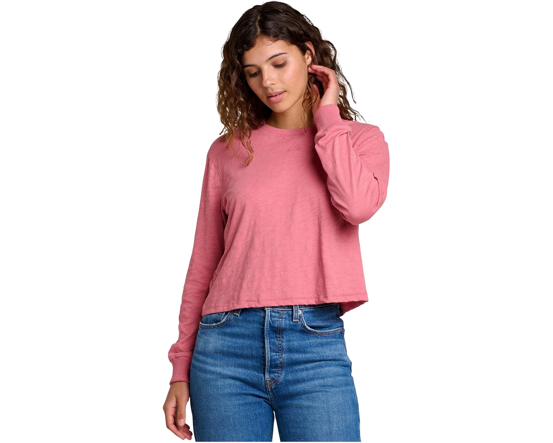 (取寄) レディース バウンドレス ジャージ ロング スリーブ ティー Toad&amp;Co women Boundless Jersey Long Sleeve Tee Flamingo｜スウィートラグ