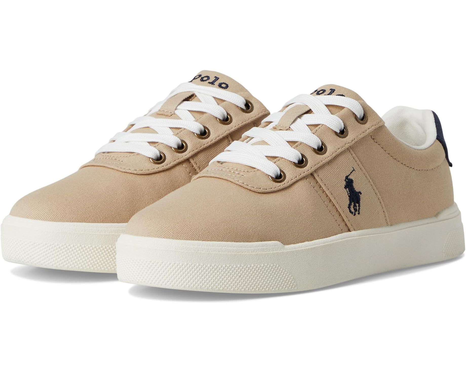 (取寄) ラルフローレン キッズ フレーザー カジュアル キャンバス (リトル キッド) Polo Ralph Lauren kids Frazier Casual Canvas (Little Kid) Khaki/Navy｜スウィートラグ