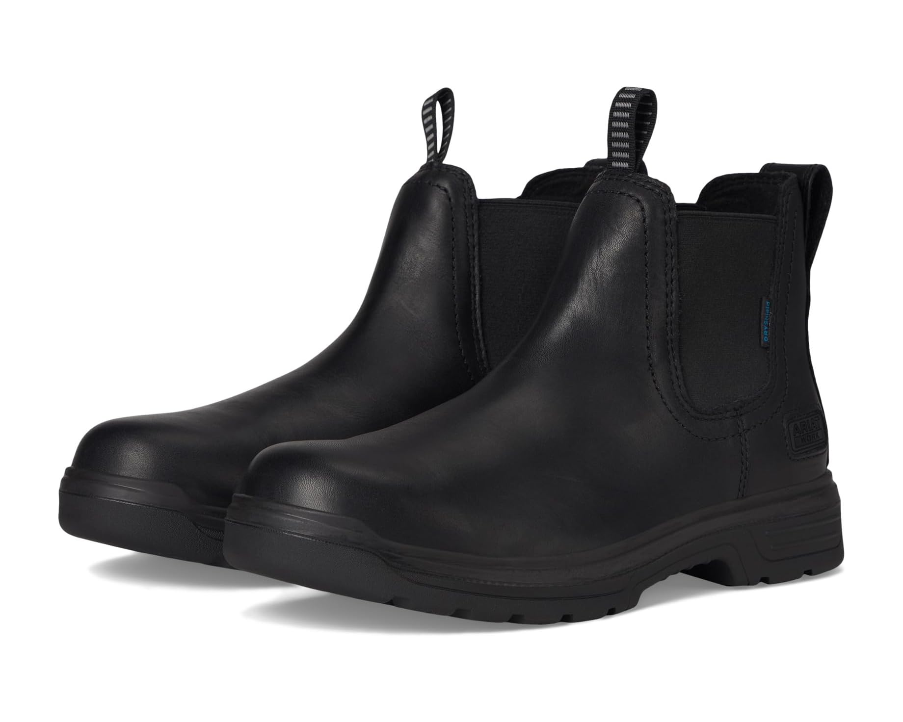 (取寄) アリアット メンズ ターボ チェルシー ウォータープルーフ ワーク ブーツ Ariat men Turbo Chelsea Waterproof Work Boots All Black｜スウィートラグ