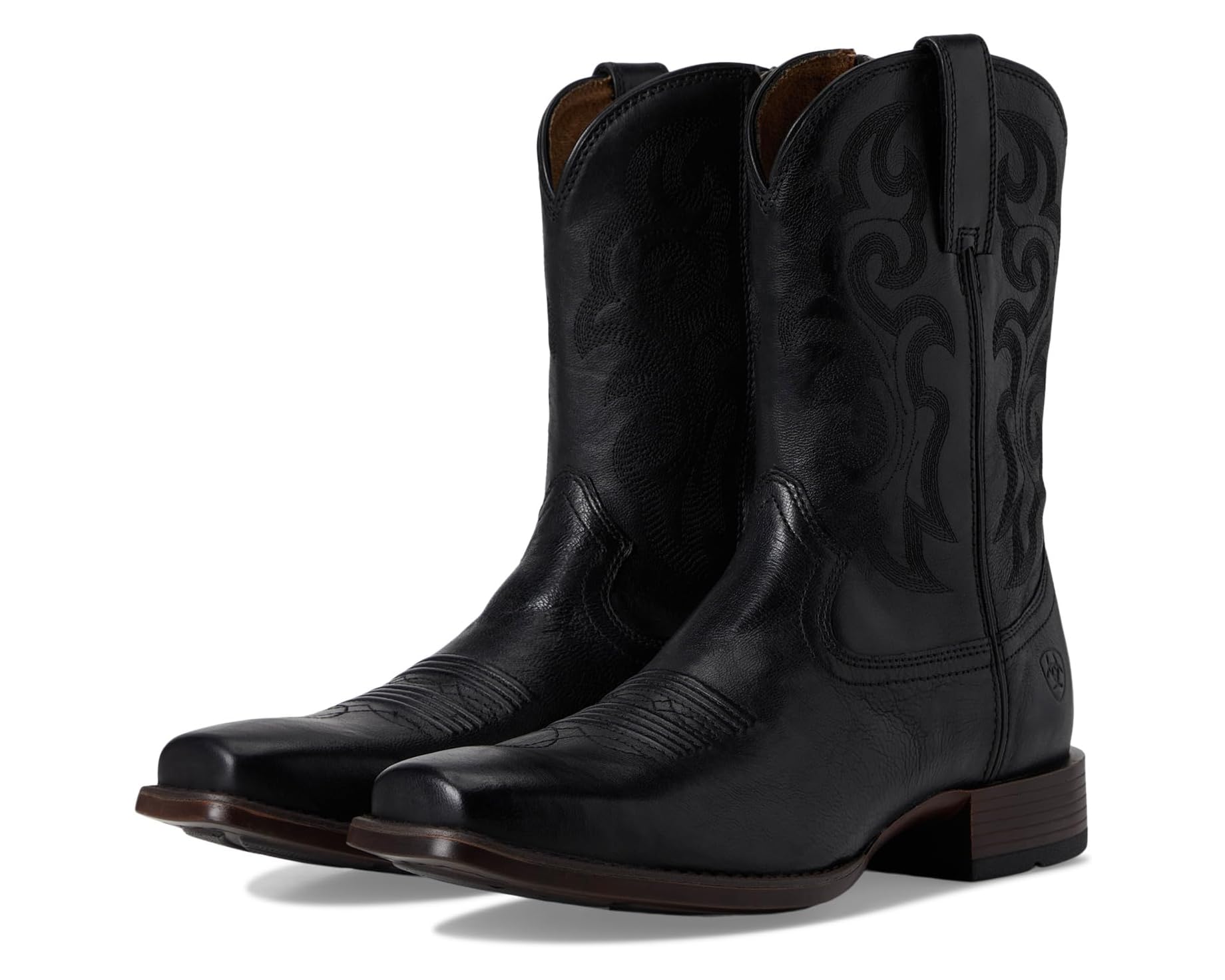 (取寄) アリアット メンズ ボディー ウェスタン ブーツ Ariat men Bodie Western Boots Iron Black｜スウィートラグ