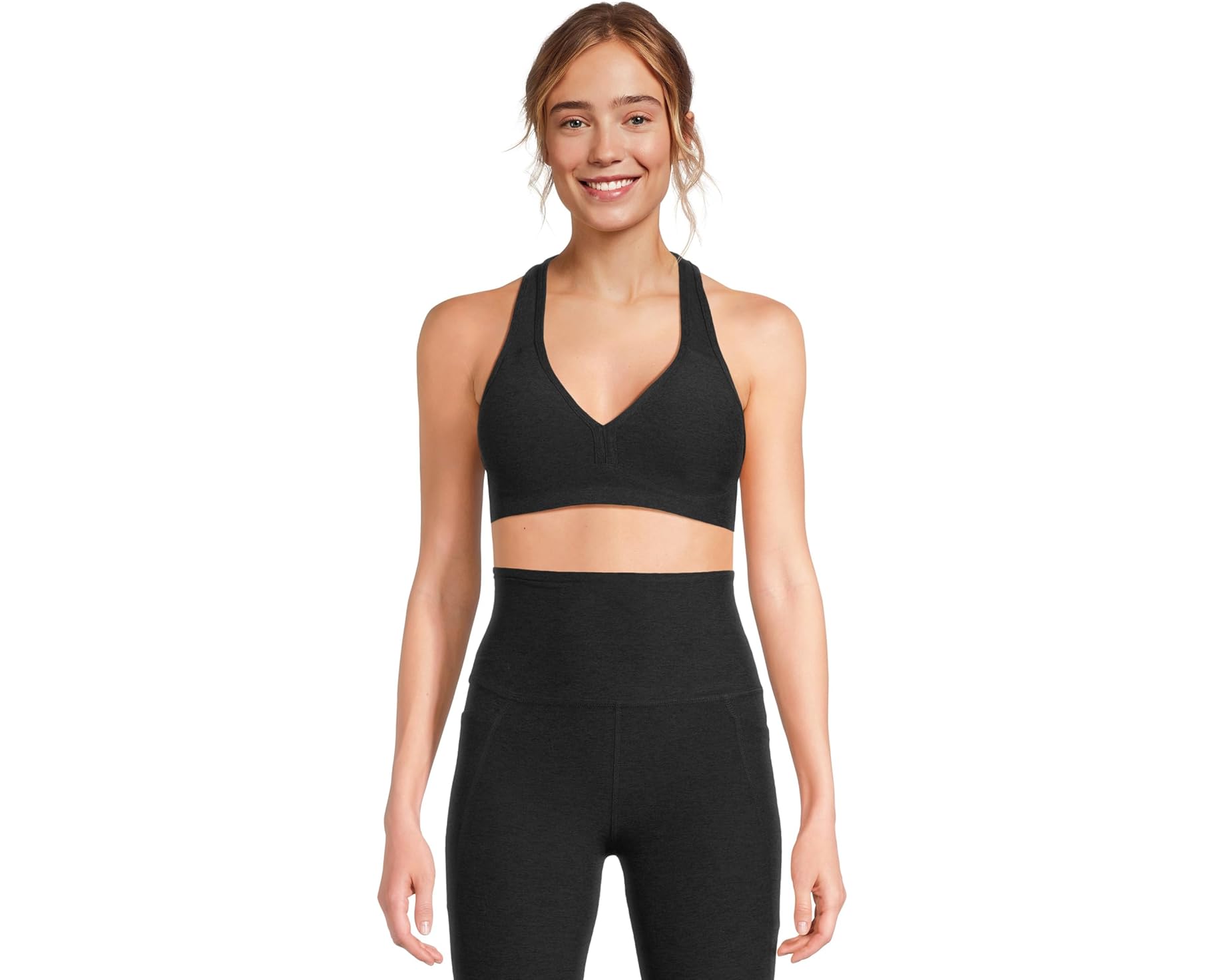 (取寄) ビヨンドヨガ レディース スペースダイ リフト ユア スピリッツ ミディアム サポート ブラ Beyond Yoga women Spacedye Lift Your Spirits Medium Support Bra Darkest Night｜スウィートラグ