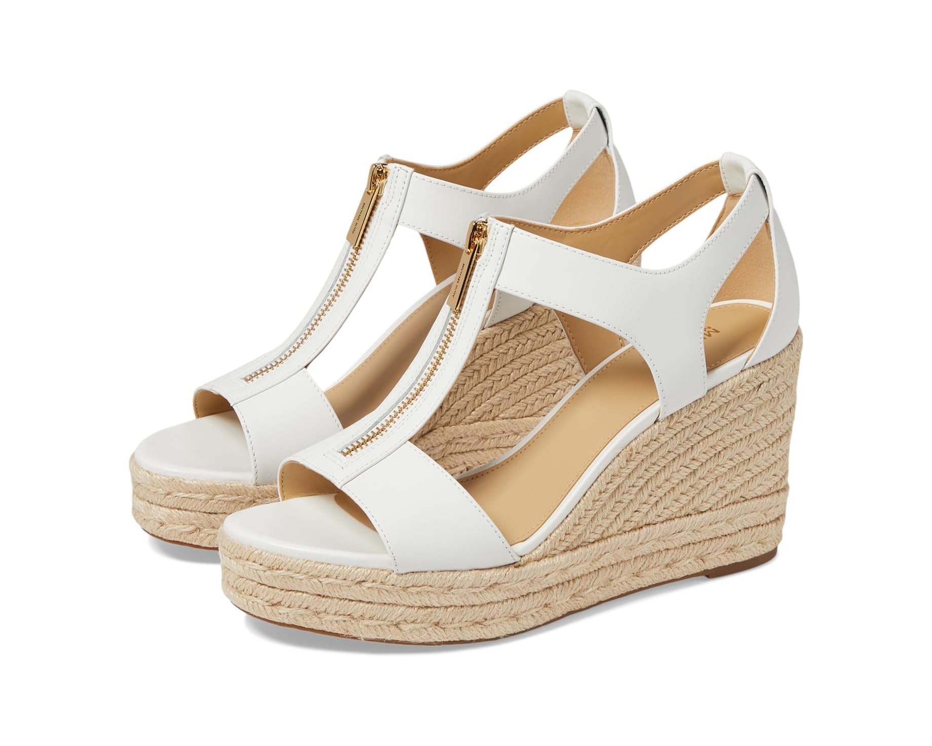 (取寄) マイケルコース レディース バークレー ミッド ウェッジ MICHAEL Michael Kors women Berkley Mid Wedge Optic White 1｜スウィートラグ