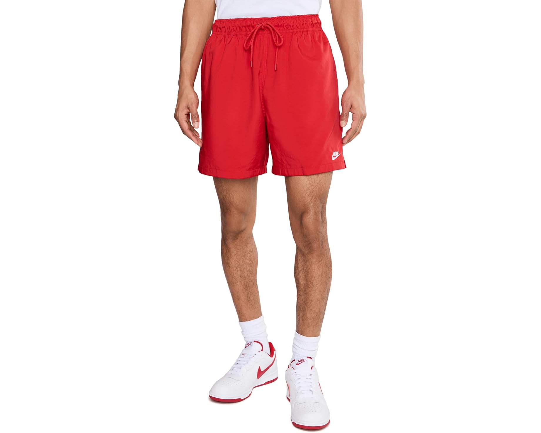 (取寄) ナイキ メンズ クラブ フロウ ショーツ Nike men Club Flow Shorts University Red/White｜スウィートラグ