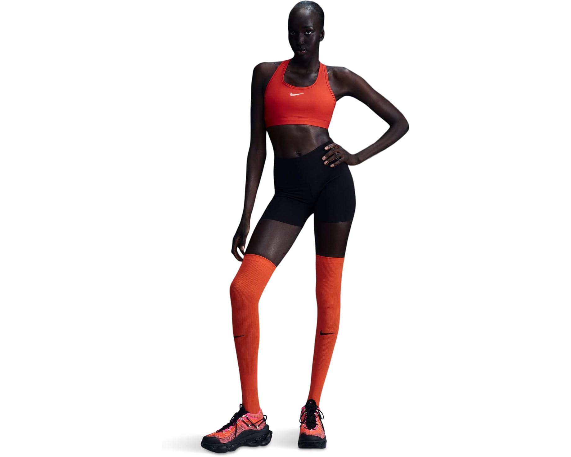 (取寄) ナイキ レディース スウォッシュ ミディアム サポート ブラ Nike women Swoosh Medium Support Bra University Red/White｜スウィートラグ
