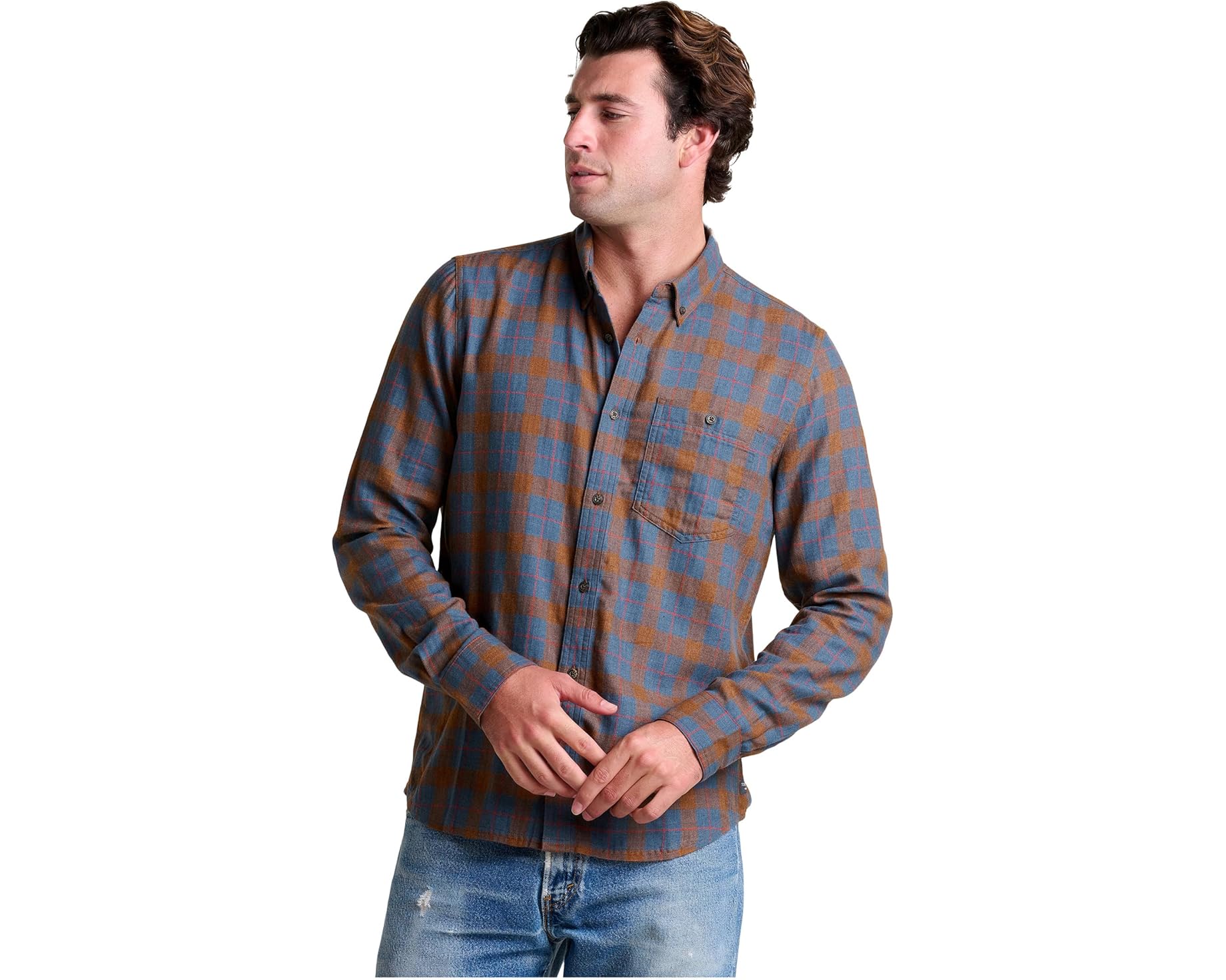 (取寄) メンズ エアスミス ロング スリーブ シャツ Toad&amp;Co men Airsmyth Long Sleeve Shirt Partridge Two Color Plaid｜スウィートラグ