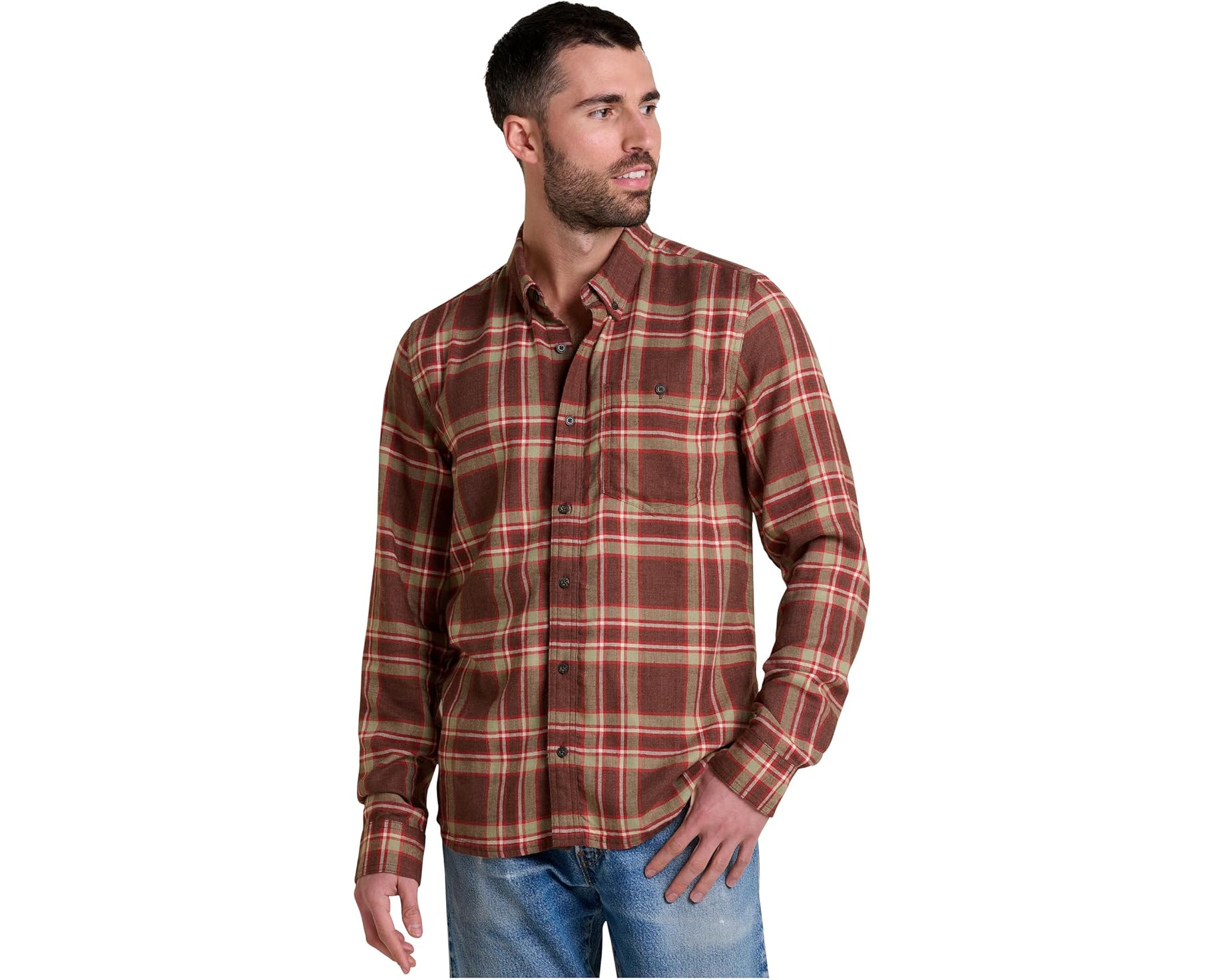 (取寄) メンズ エアスミス ロング スリーブ シャツ Toad&Co men Airsmyth Long Sleeve Shirt Chestnut Tartan|スウィートラグ