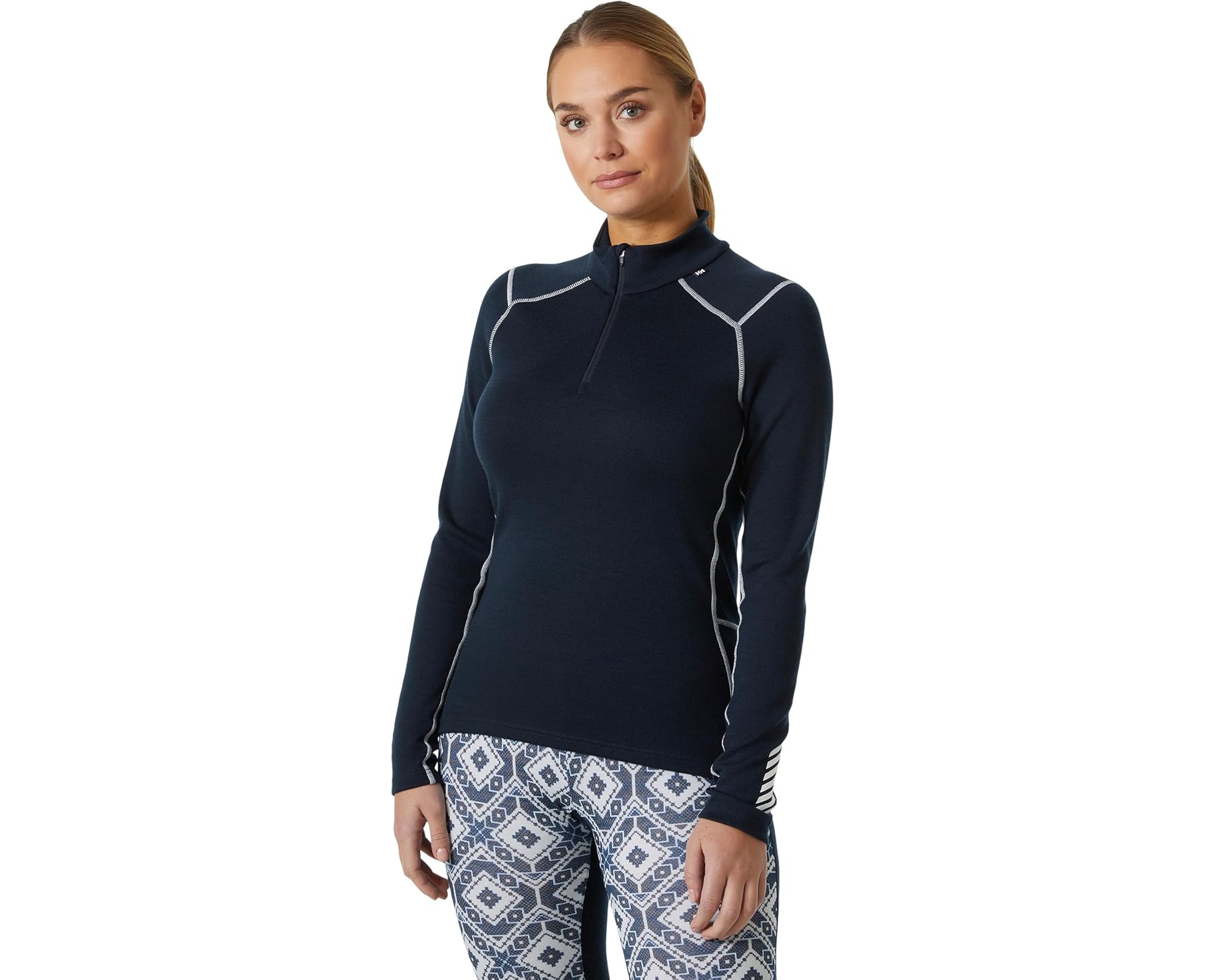 (取寄) ヘリーハンセン レディース リファ メリノ ミッドウエイト 1/2 ジップ Helly Hansen women Lifa Merino Midweight 1/2 Zip Navy 2｜スウィートラグ