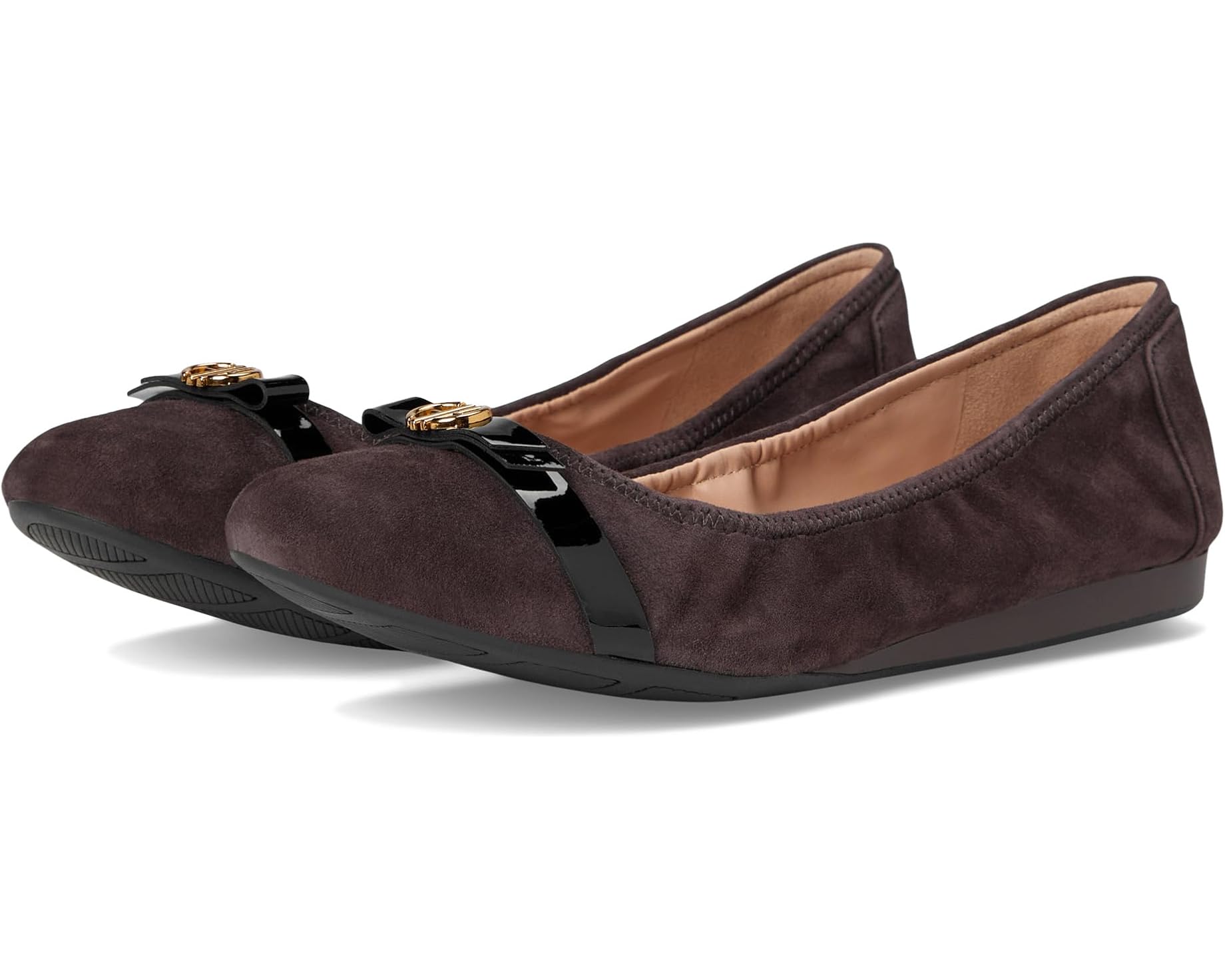 (取寄) コールハーン レディース トヴァ ボウ バレエ Cole Haan women Tova Bow Ballet Dark Chocolate Suede｜スウィートラグ