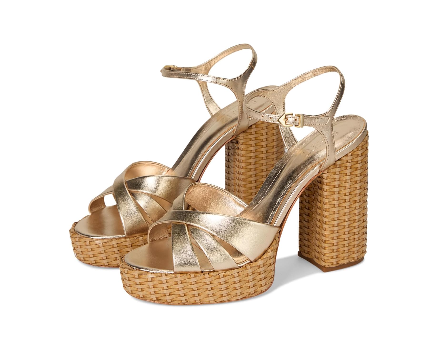 (取寄) シュッツ レディース キーファ ストロー Schutz women Keefa Straw Platina｜スウィートラグ