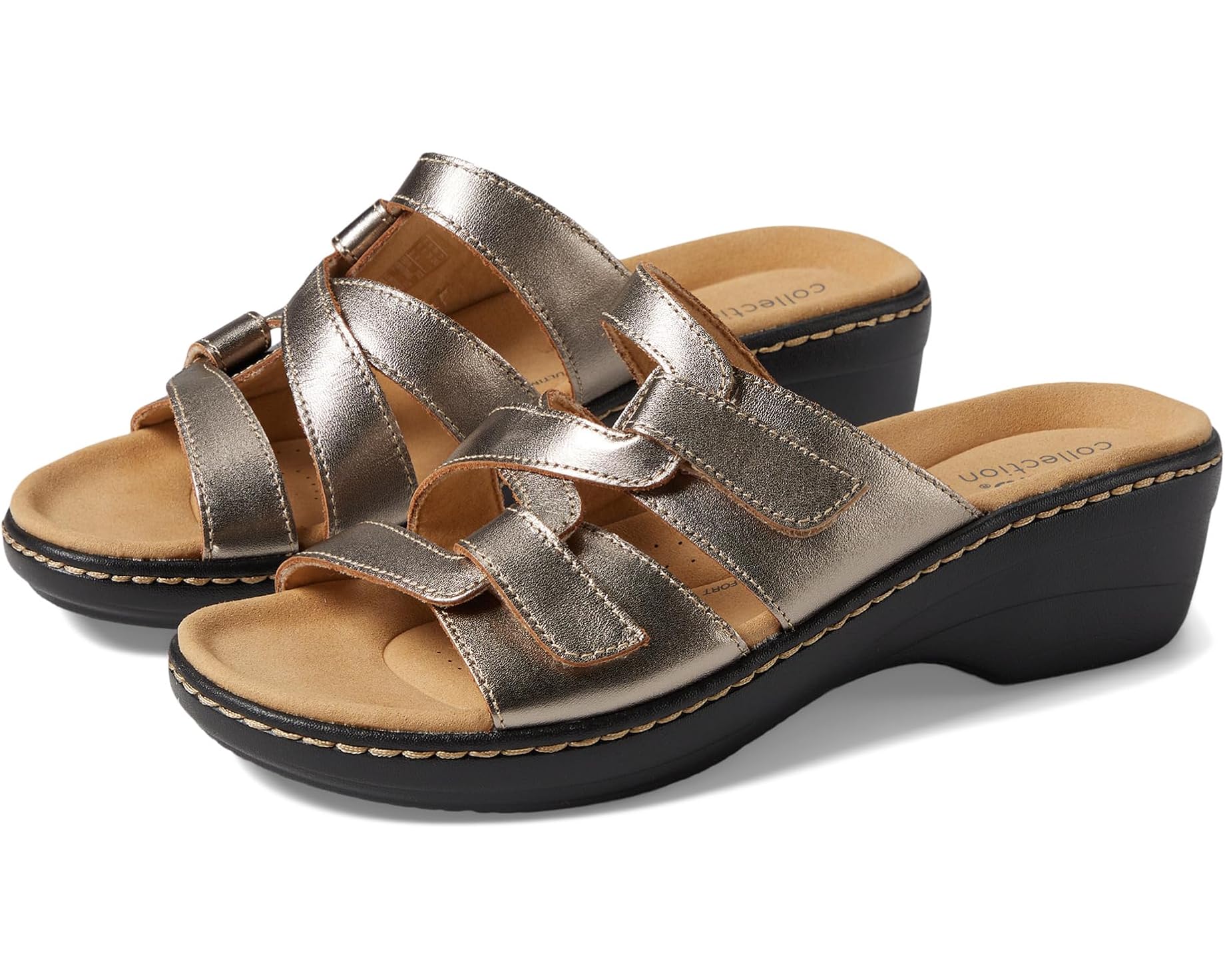 (取寄) クラークス レディース マーリア カーリ Clarks women Merliah Karli Metallic Leather|スウィートラグ