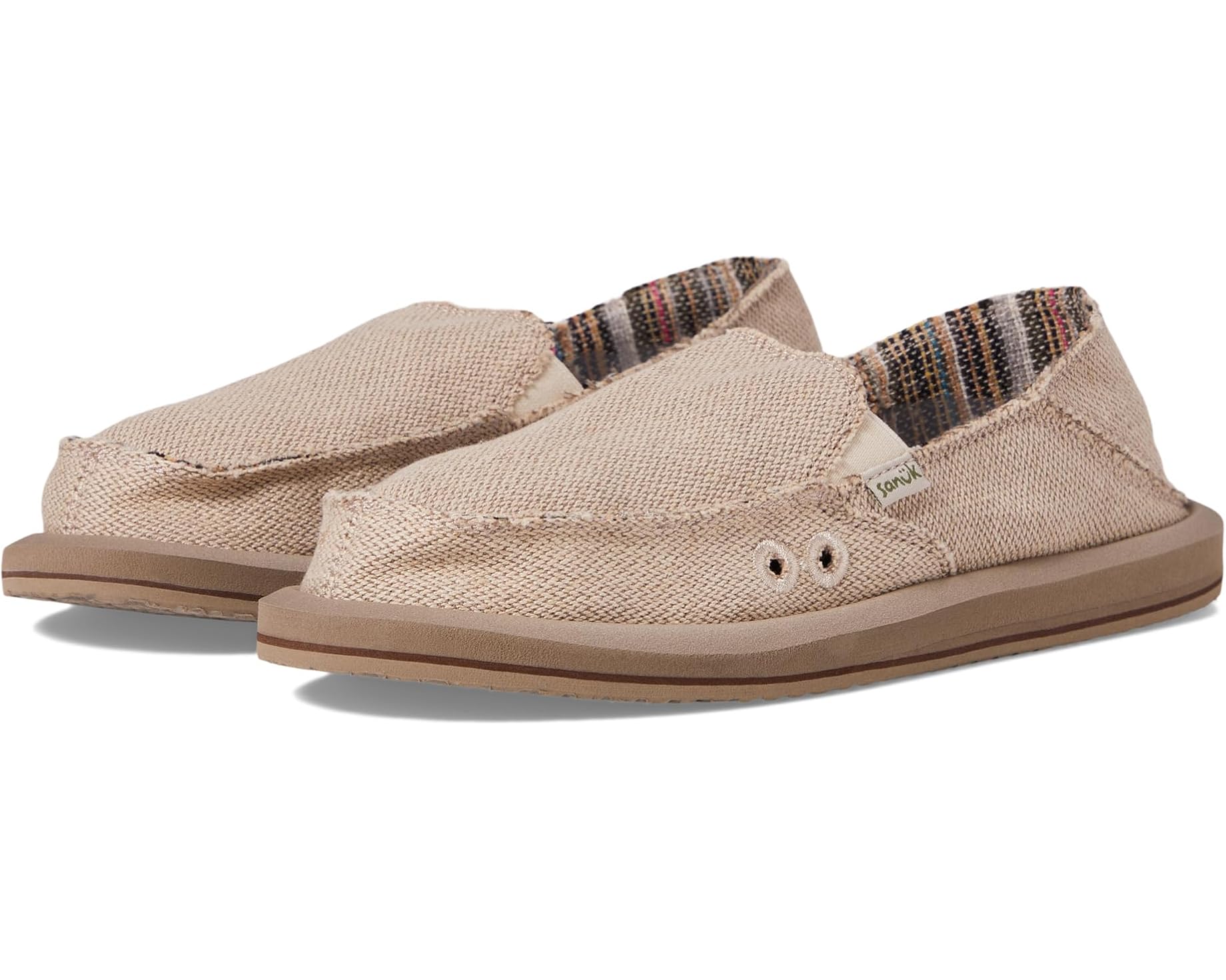 (取寄) サヌーク レディース ドンナ ヘンプ ツートーン Sanuk women Donna Hemp Two-Tone Natural｜スウィートラグ