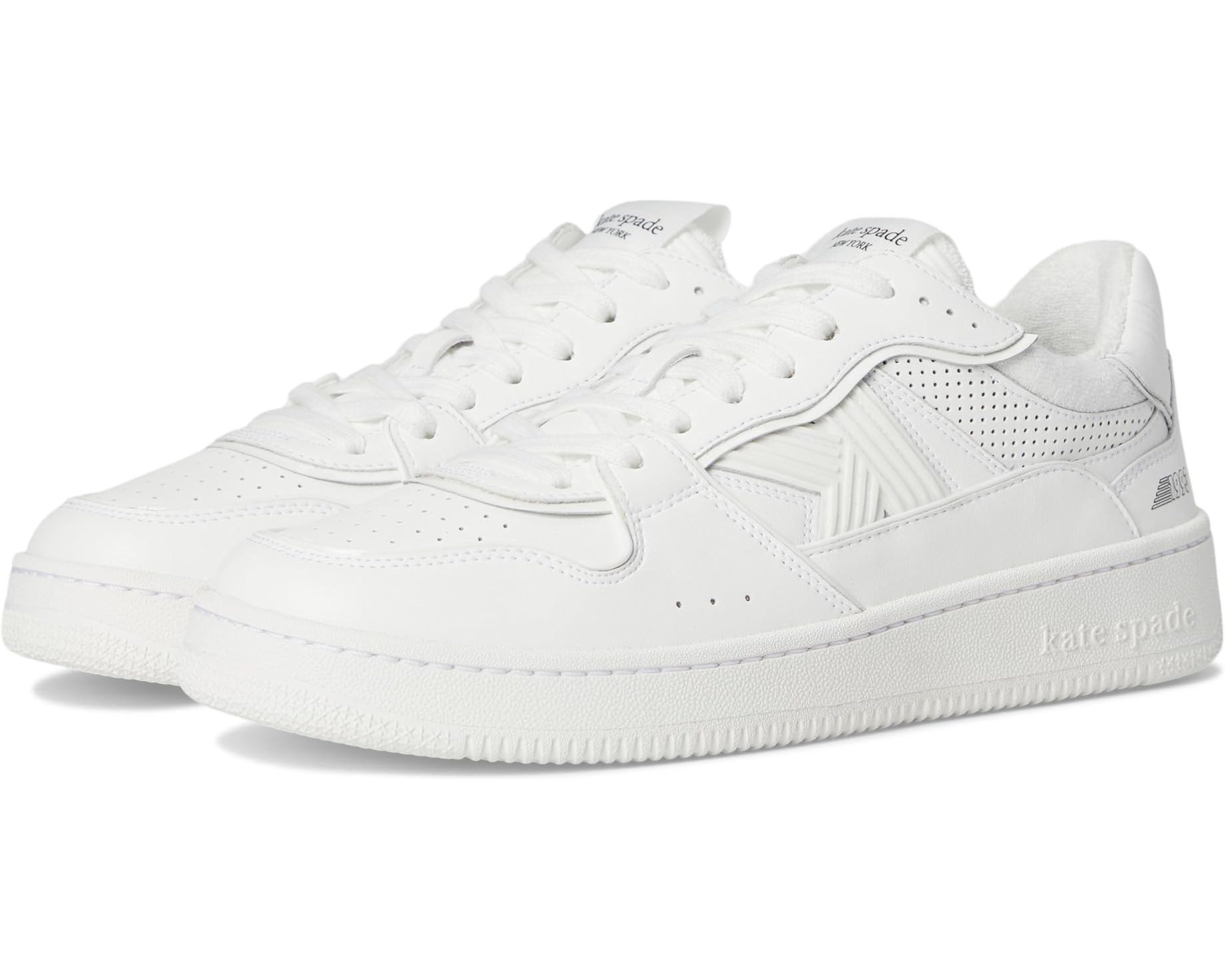 (取寄) ケイトスペード レディース 93 キックス ロウ トップ レース アップ スニーカー Kate Spade New York women 93 Kicks Low Top Lace Up Sneaker True White|スウィートラグ