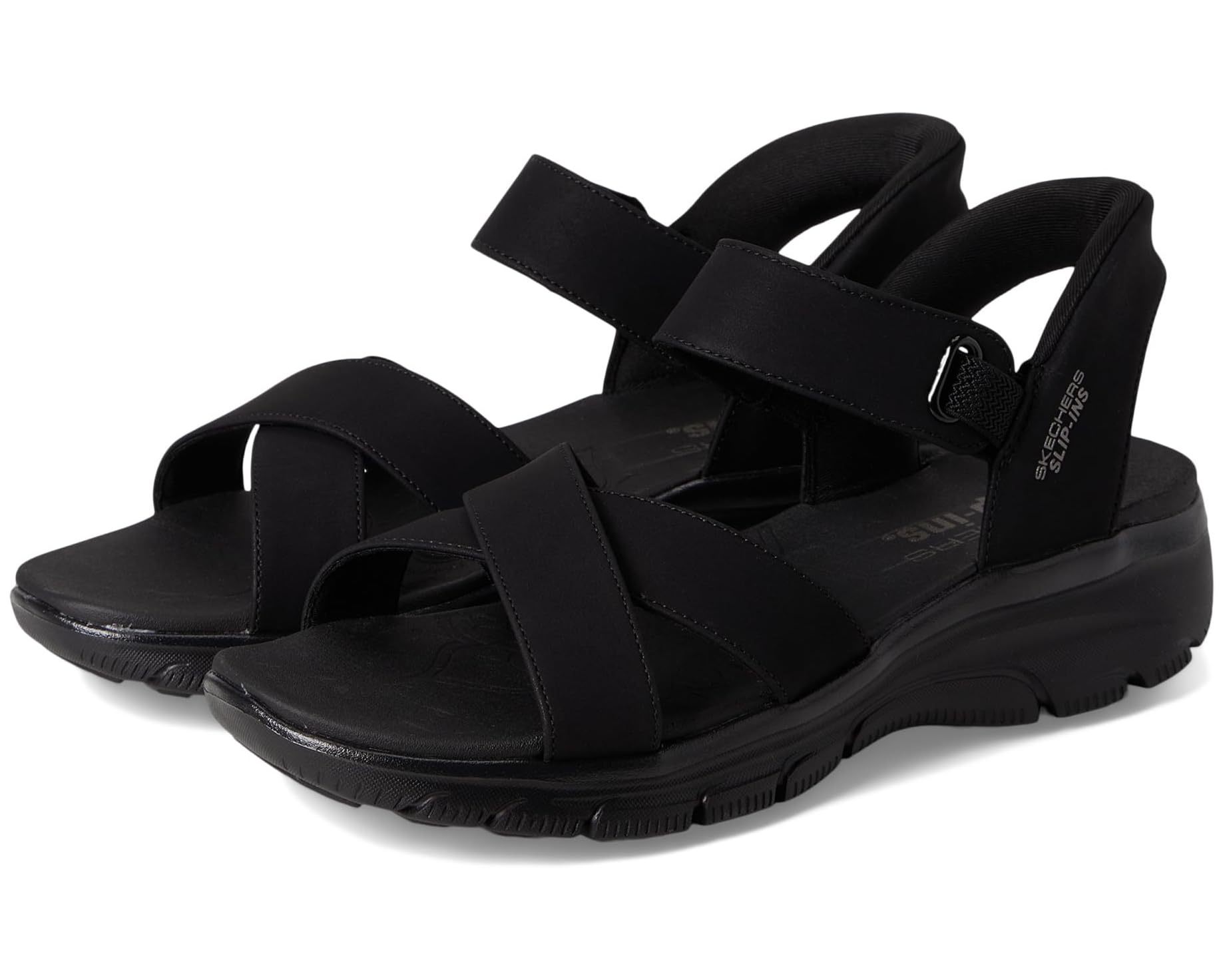 (取寄) スケッチャーズ レディース イージー ゴーイング - サムウェア サニー SKECHERS women Easy Going - Somewhere Sunny Black/Black｜スウィートラグ