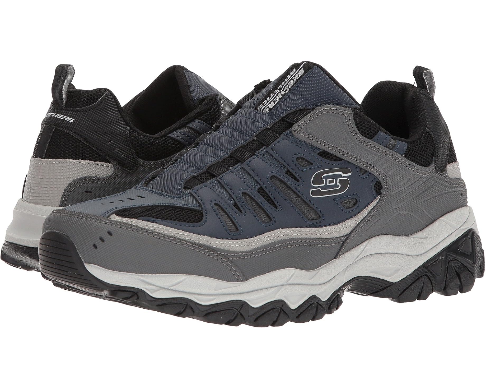 (取寄) スケッチャーズ メンズ アフター バーン M. フィット SKECHERS men After Burn M. Fit Navy/Gray｜スウィートラグ