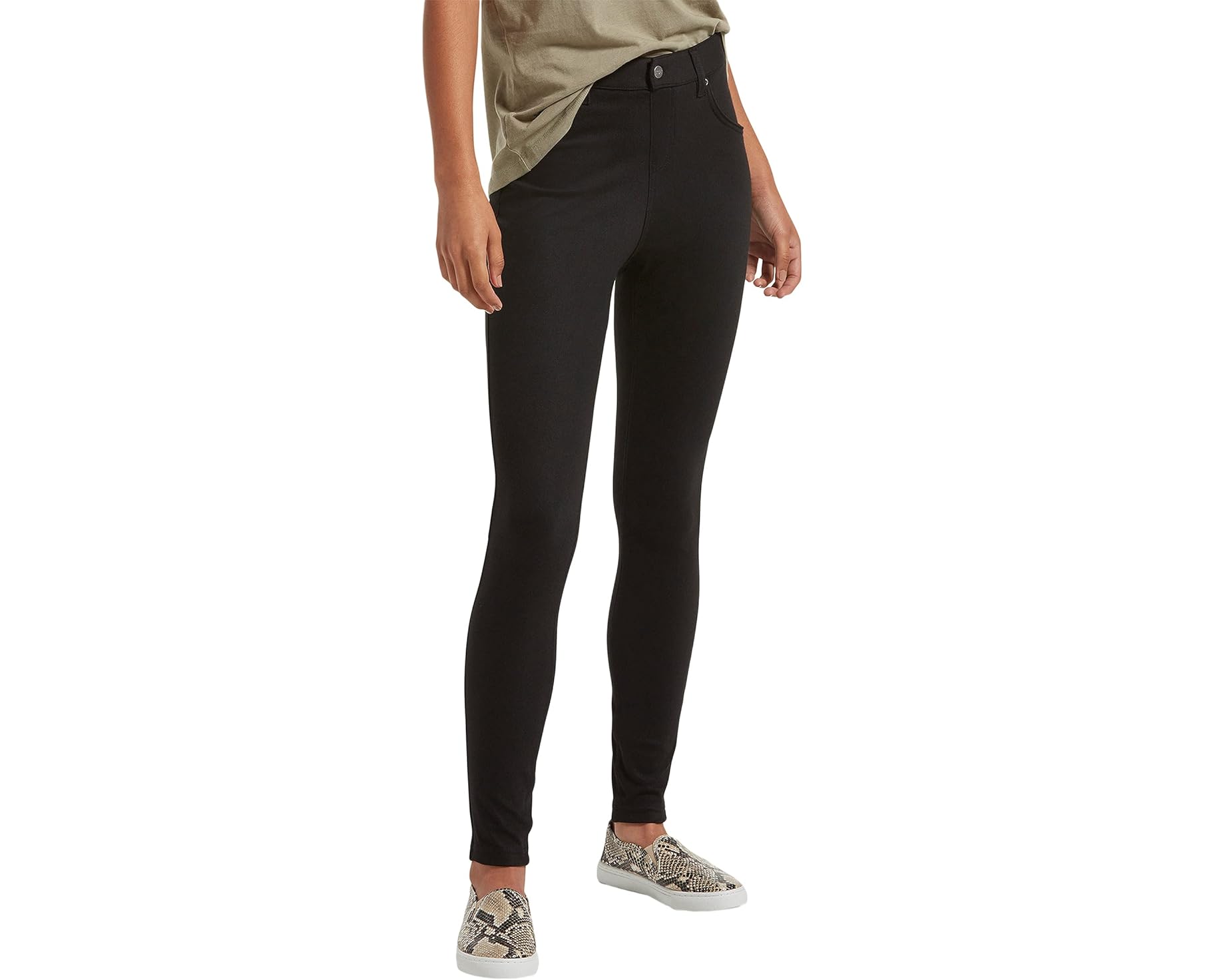 (取寄) ヒュー レディース ハイウェスト ウルトラ ソフト デニム レギングス HUE women High-Waist Ultra Soft Denim Leggings Black|スウィートラグ