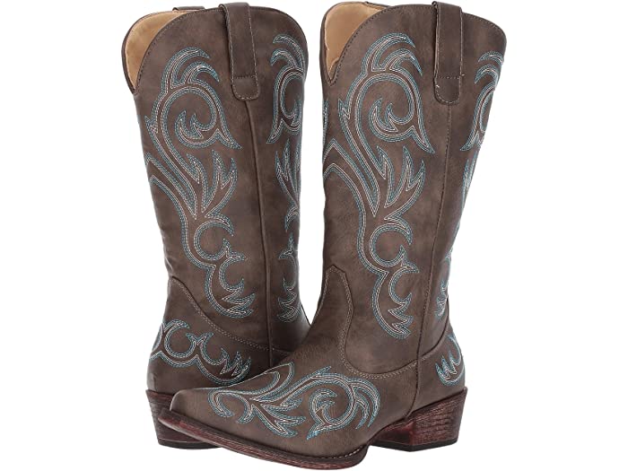 (取寄) ローパー レディース ライリー Roper women Riley Brown Faux Leather 1