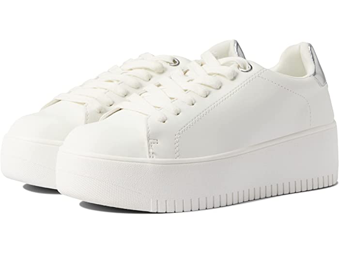 (取寄) スティーブマデン レディース ロックアウェイ スニーカー シューズ 靴 Steve Madden women Rockaway Sneaker White/Silver