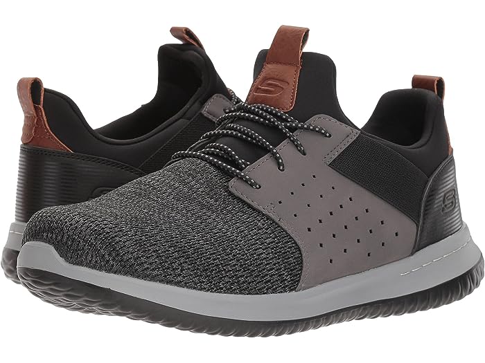 (取寄) スケッチャーズ スニーカー メンズ クラシック フィット デルソン カンベン SKECHERS men Classic Fit Delson Camben Black/Gray