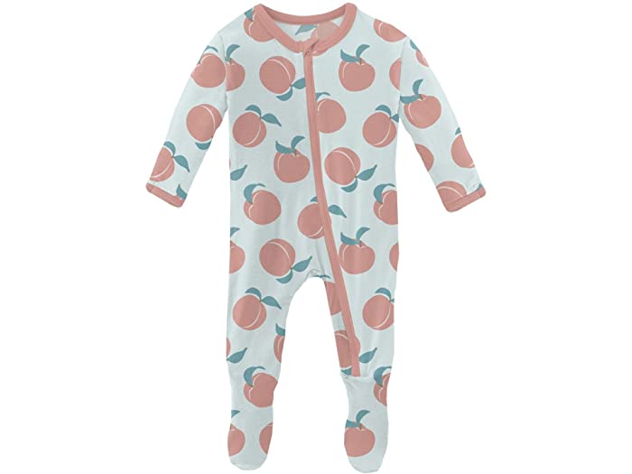 (取寄) キッキー パンツ キッズ ガールズ プリント フッティー ウィズ ジッパー (インファント) Kickee Pants Kids girls Print Footie with Zipper (Infant) Fresh Air Peaches